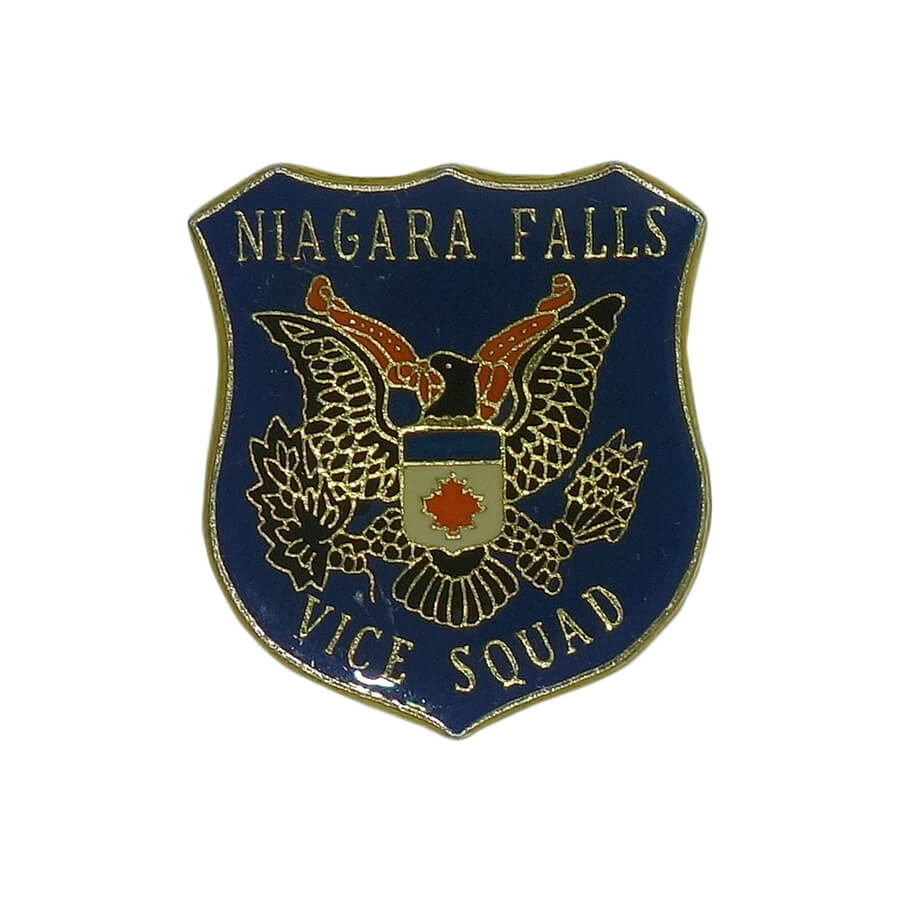 ピンズ niagara falls vice squad 紋章 カナダ 留め具付き