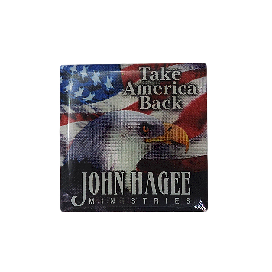 Take America Back ピンズ John Hagee Ministries 留め具付き
