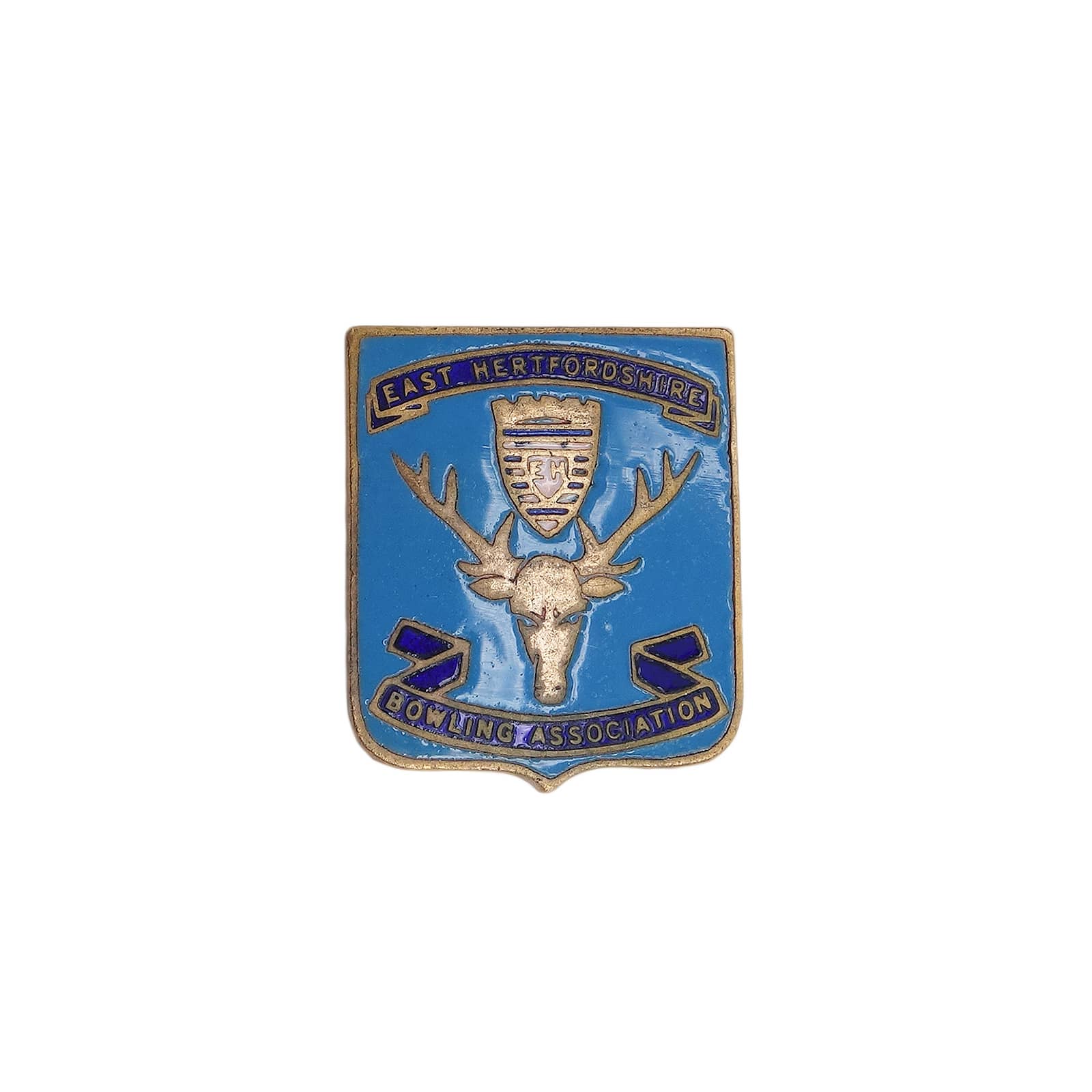 EAST HERTFORDSHIRE BOWLING ASSOC ピンバッジ 英国 ローンボウルズ