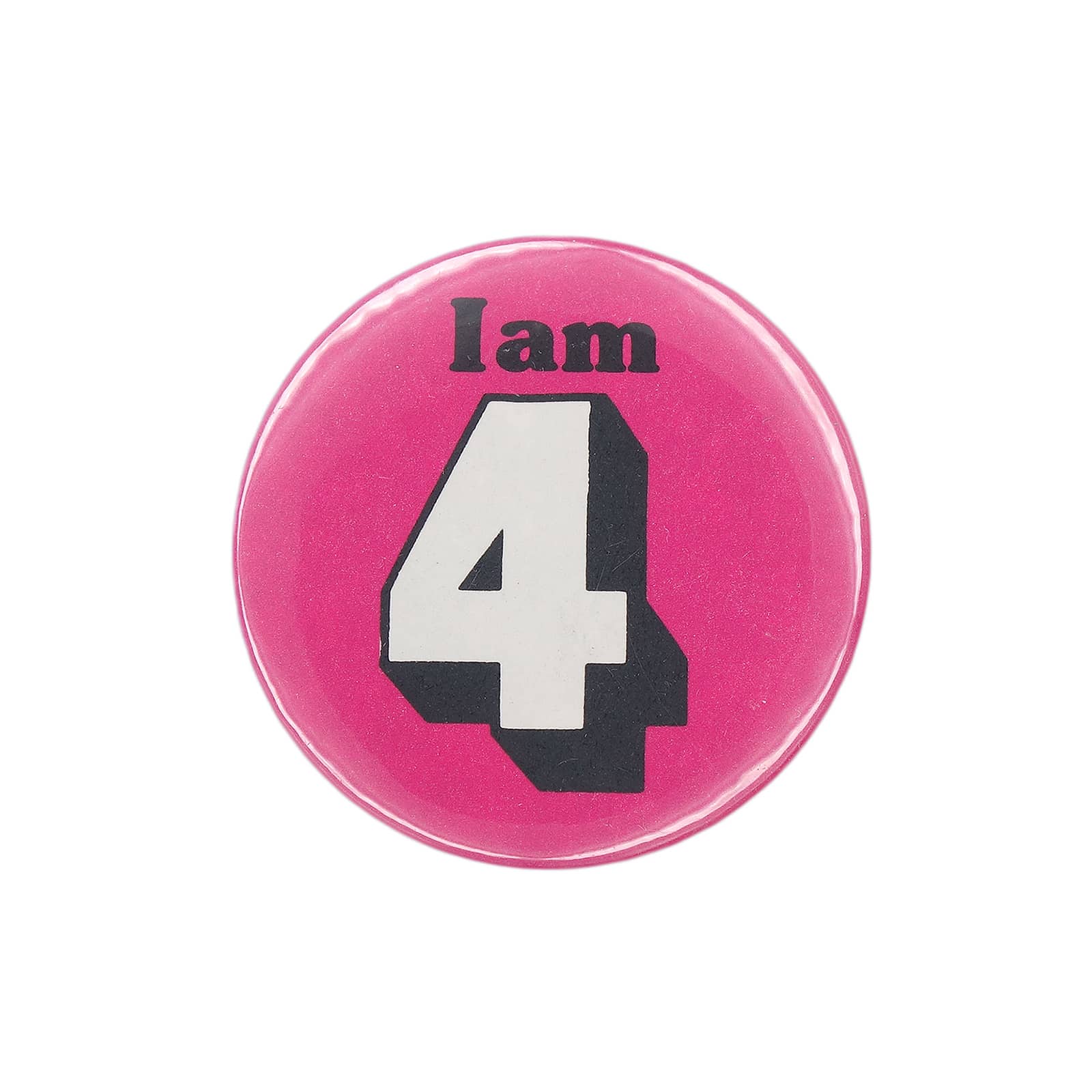 I am 4 缶バッジ バッチ 4歳 誕生日