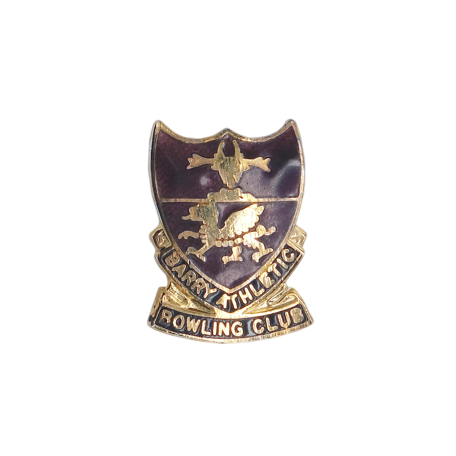 BARRY ATHLETIC BOWLING CLUB ピンバッジ 英国 ローンボウルズクラブ