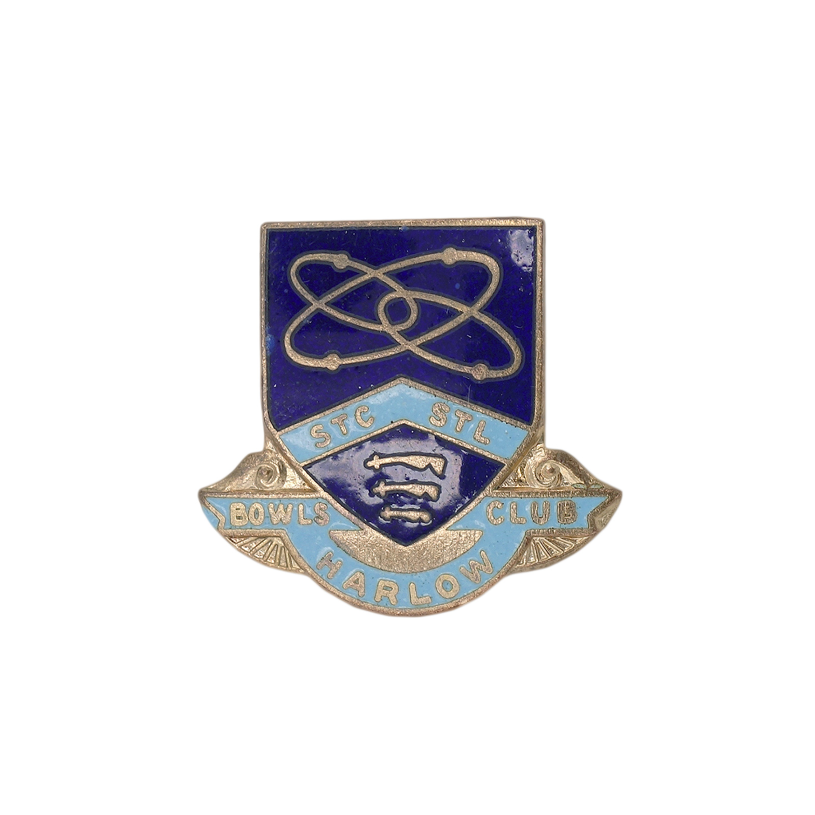 STC STL BOWLS CLUB ピンバッジ ブローチ 英国 ローンボウルズクラブ
