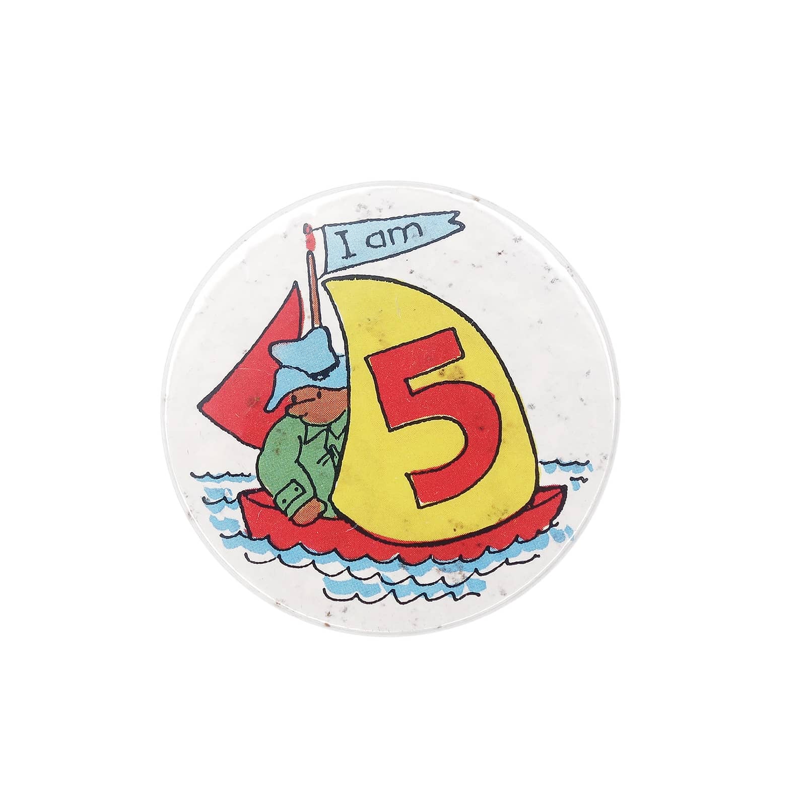 I am 5 パディントン 缶バッジ バッチ 5歳 誕生日