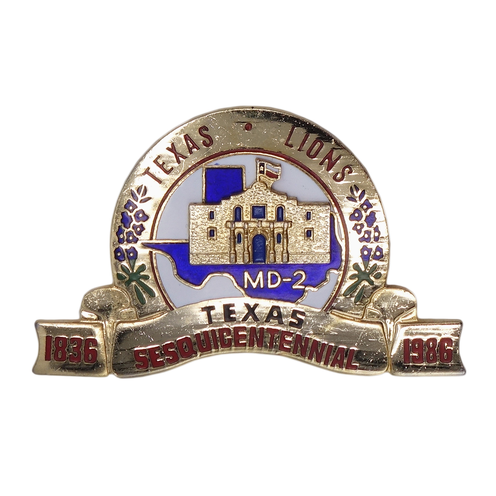 TEXAS LIONS CLUB ライオンズクラブ ピンズ テキサス州独立150周年