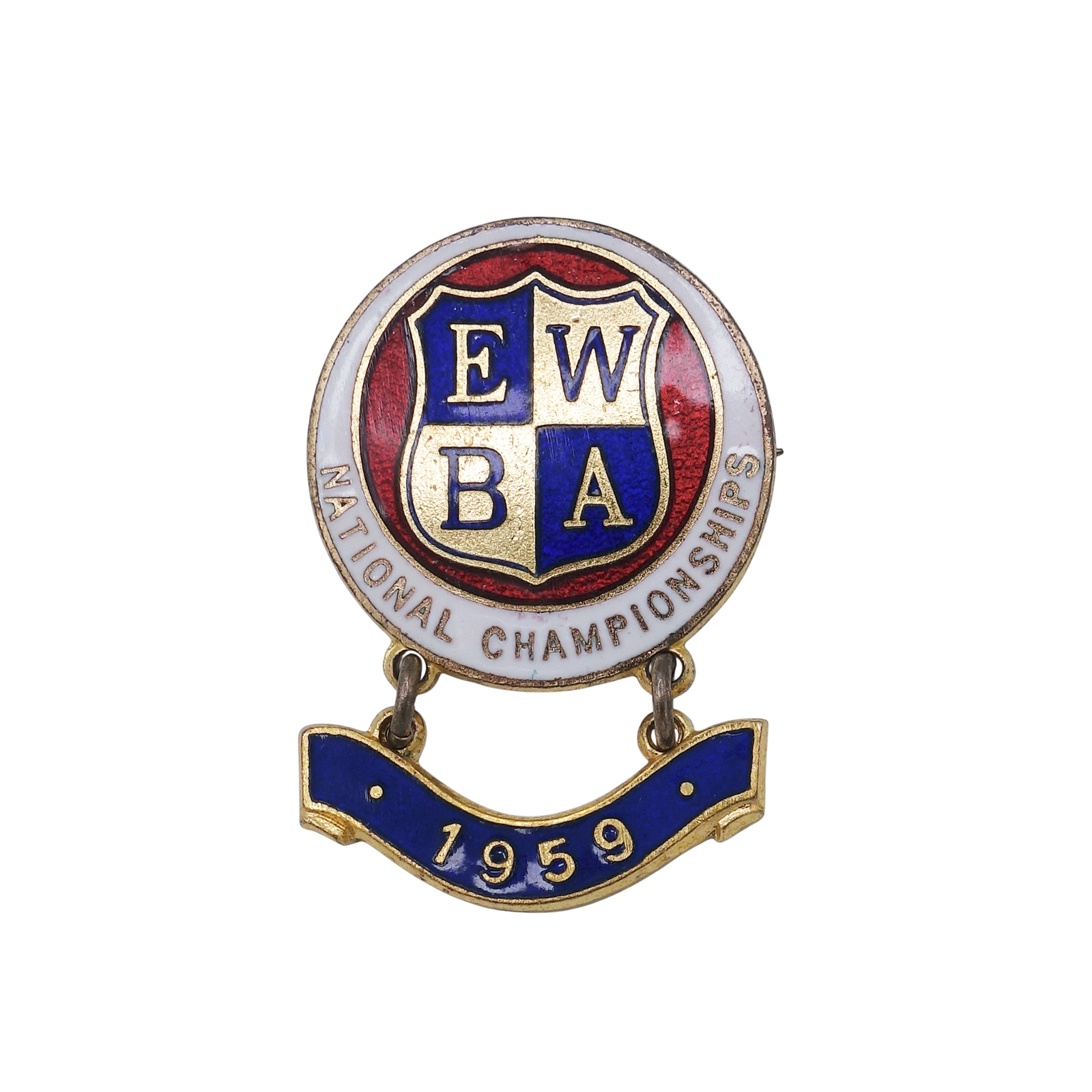 E.W.B.A. イングランド女子ボウリング協会 ピンバッジ ブローチ 英国 ローンボウルズ