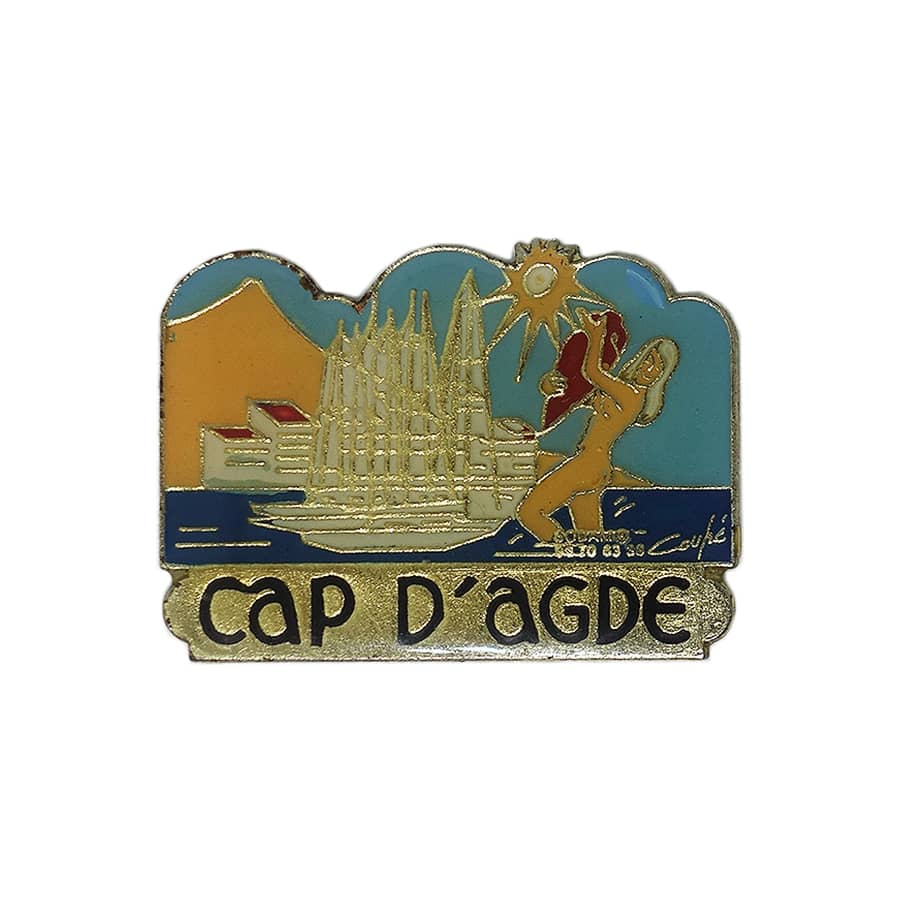 CAP D'AGDE ピンズ フランス キャプ ダグド 留め具付き