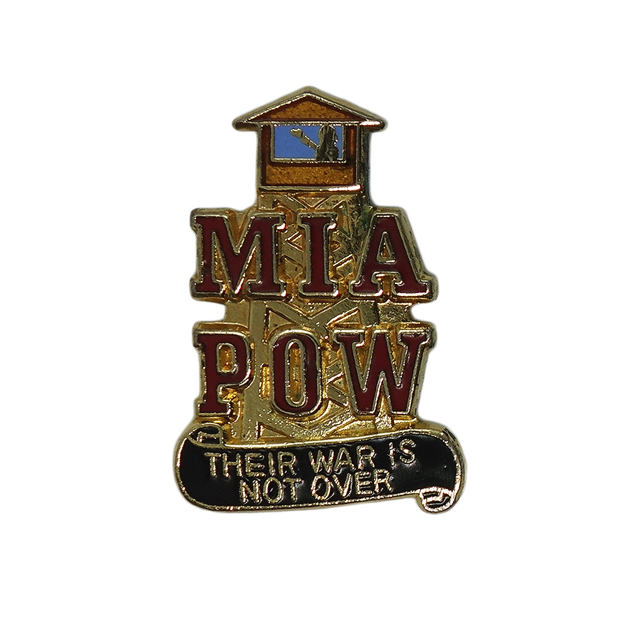 POW MIA ピンズ ミリタリー 留め具付き