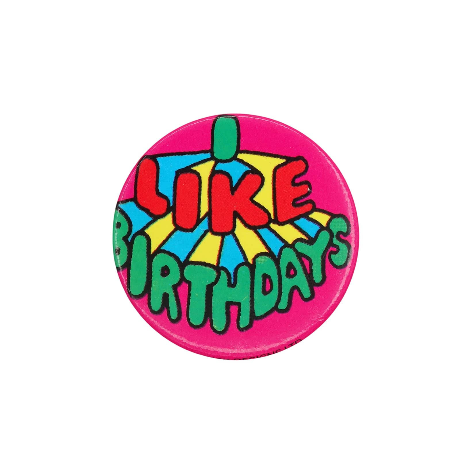 I LIKE BIRTHDAYS 缶バッジ バッチ 誕生日