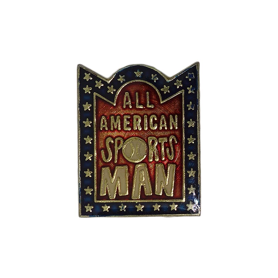 ALL AMERICAN SPORTS MAN ピンズ 留め具付き