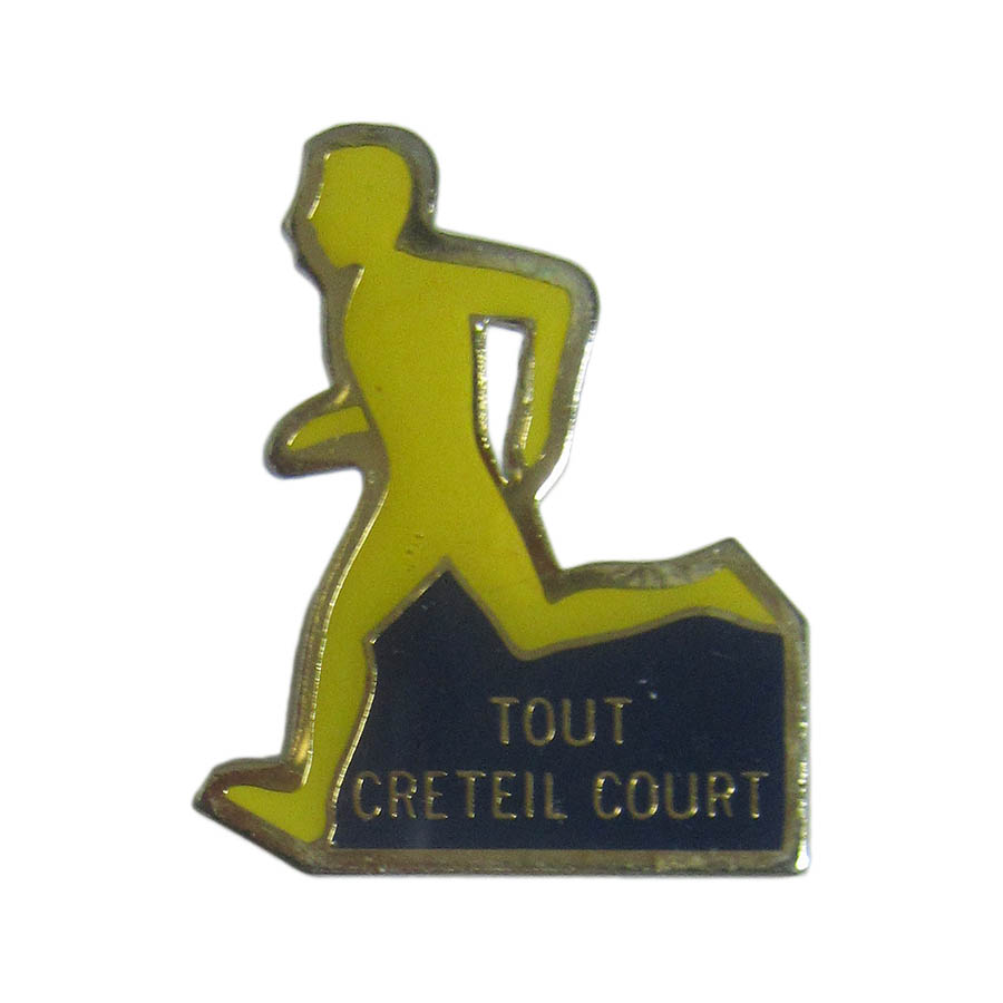 ピンズ 人 Tout Creteil court 留め具付き