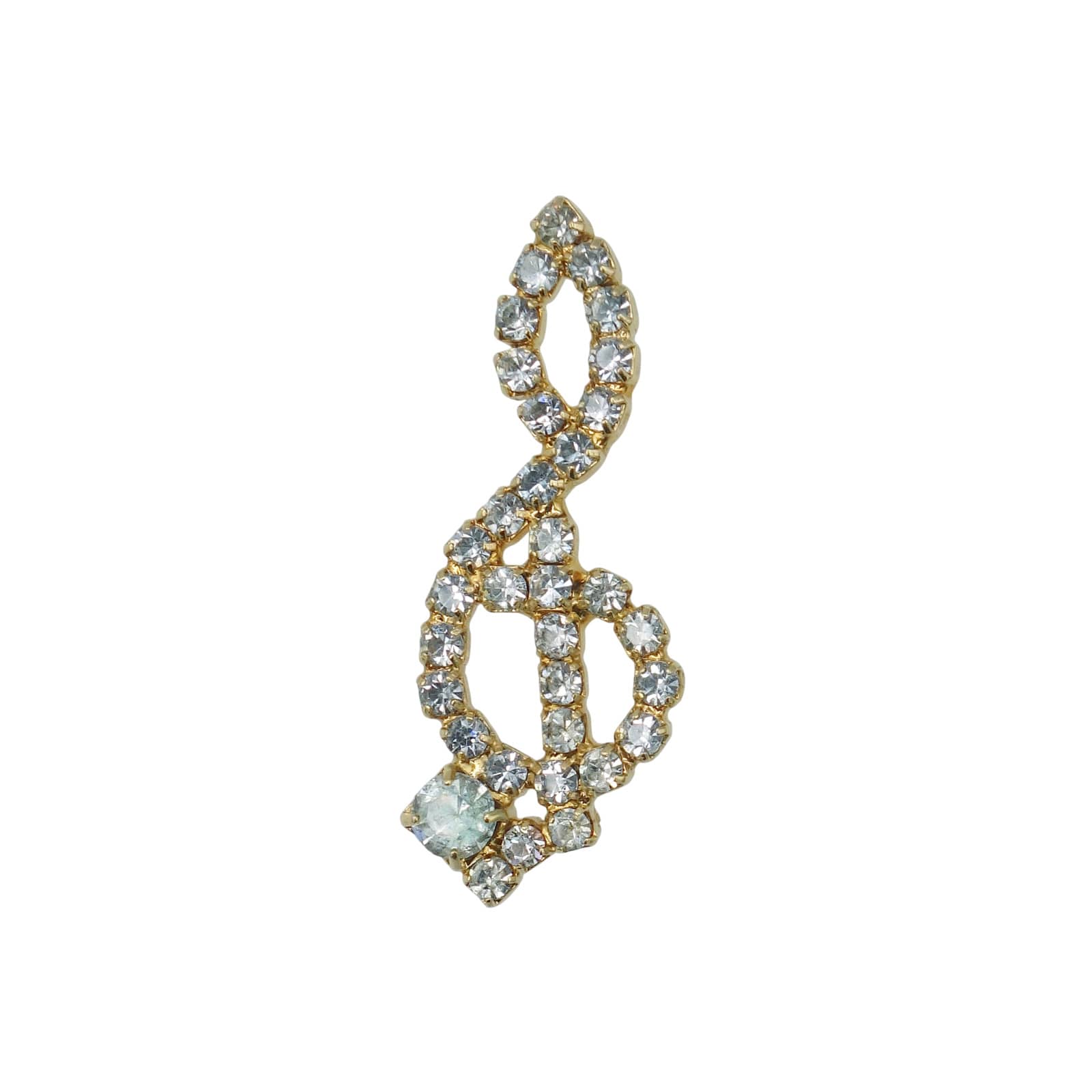 ト音記号 ラインストーン ピンズ 音符