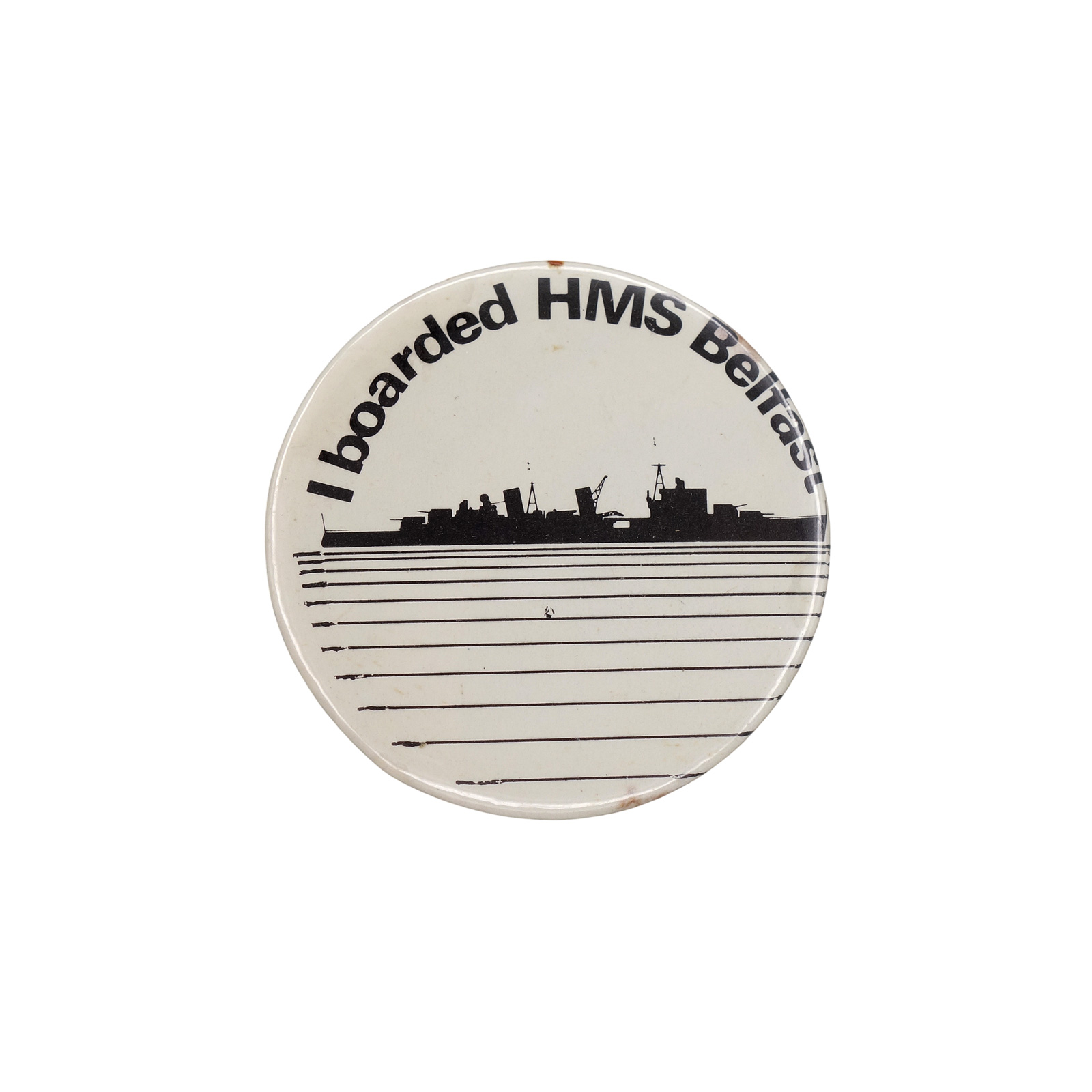 I boarded HMS Belfast 缶バッジ イギリス海軍 軽巡洋艦 HMSベルファスト