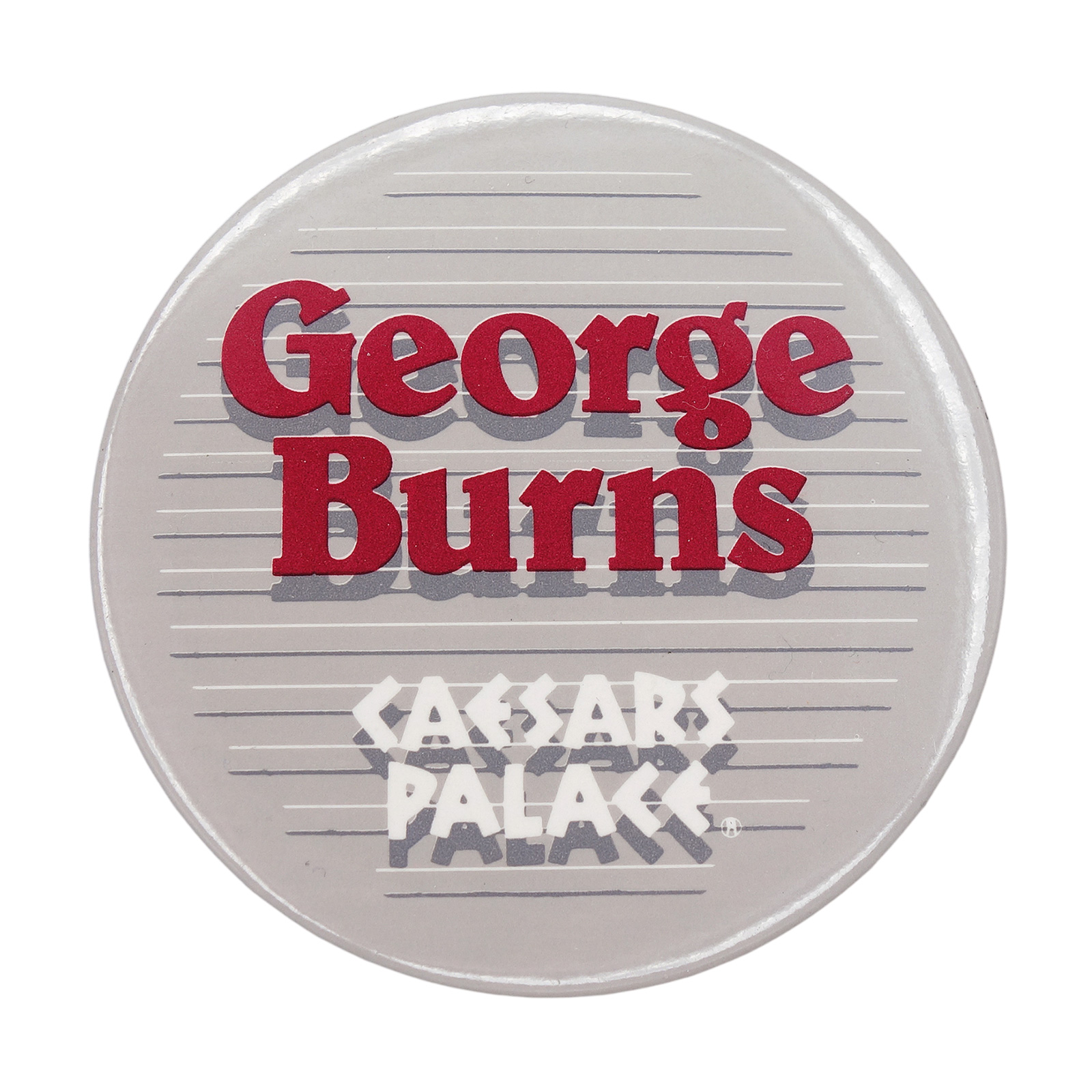 GEORGE BURNS ジョージ・バーンズ 缶バッジ CAESARS PALACE