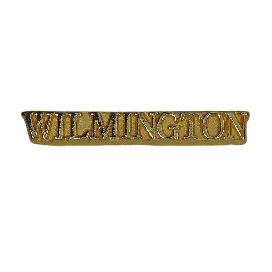 都市名 ピンズ WILMINGTON デラウェア州 金色 文字