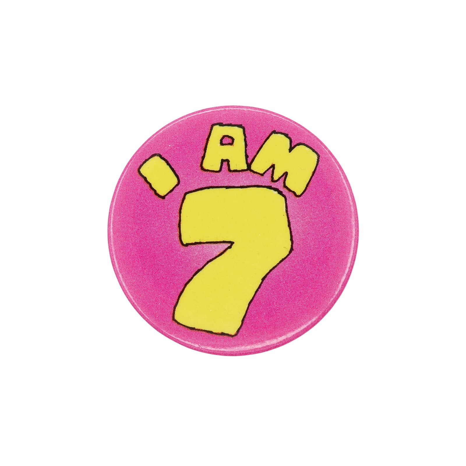 I AM 7 缶バッジ バッチ 7歳 誕生日