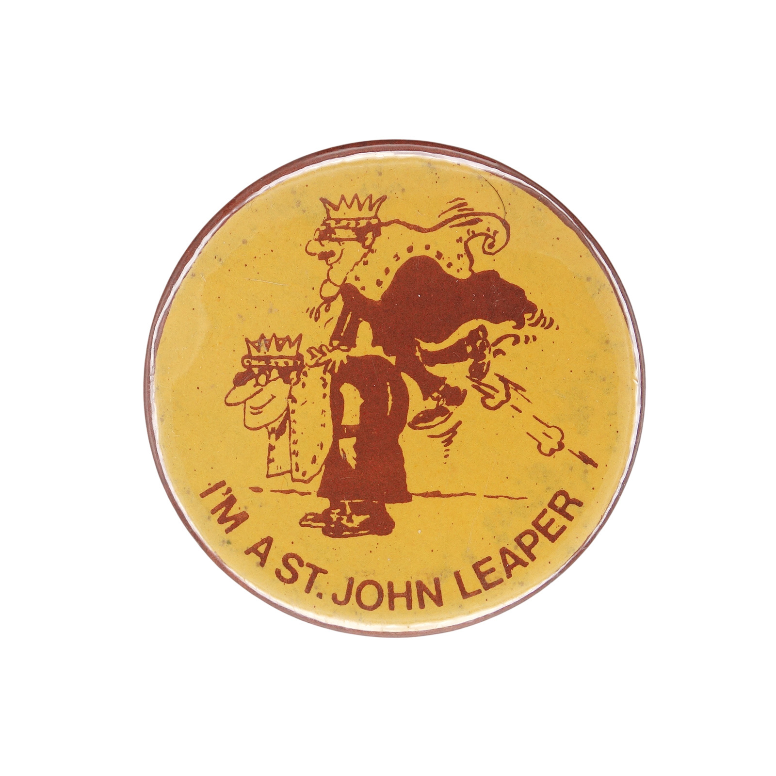I'M A ST. JOHN LEAPER 缶バッジ バッチ