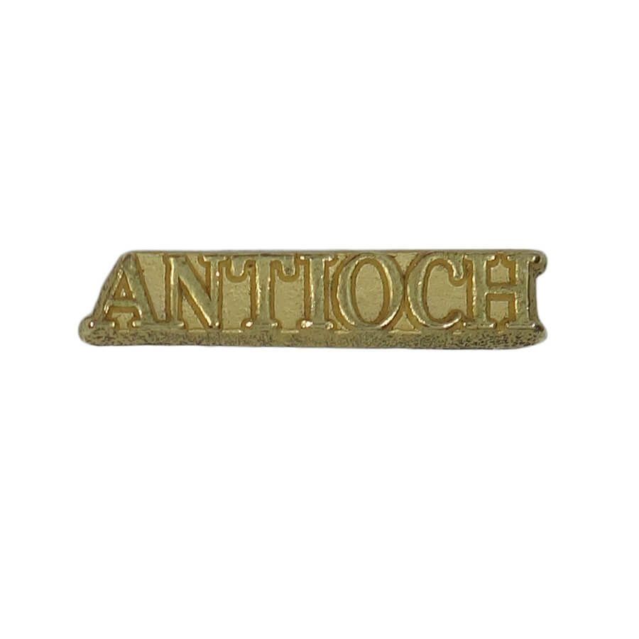 都市名 ピンズ ANTIOCH カリフォルニア州 金色 文字 留め具付き