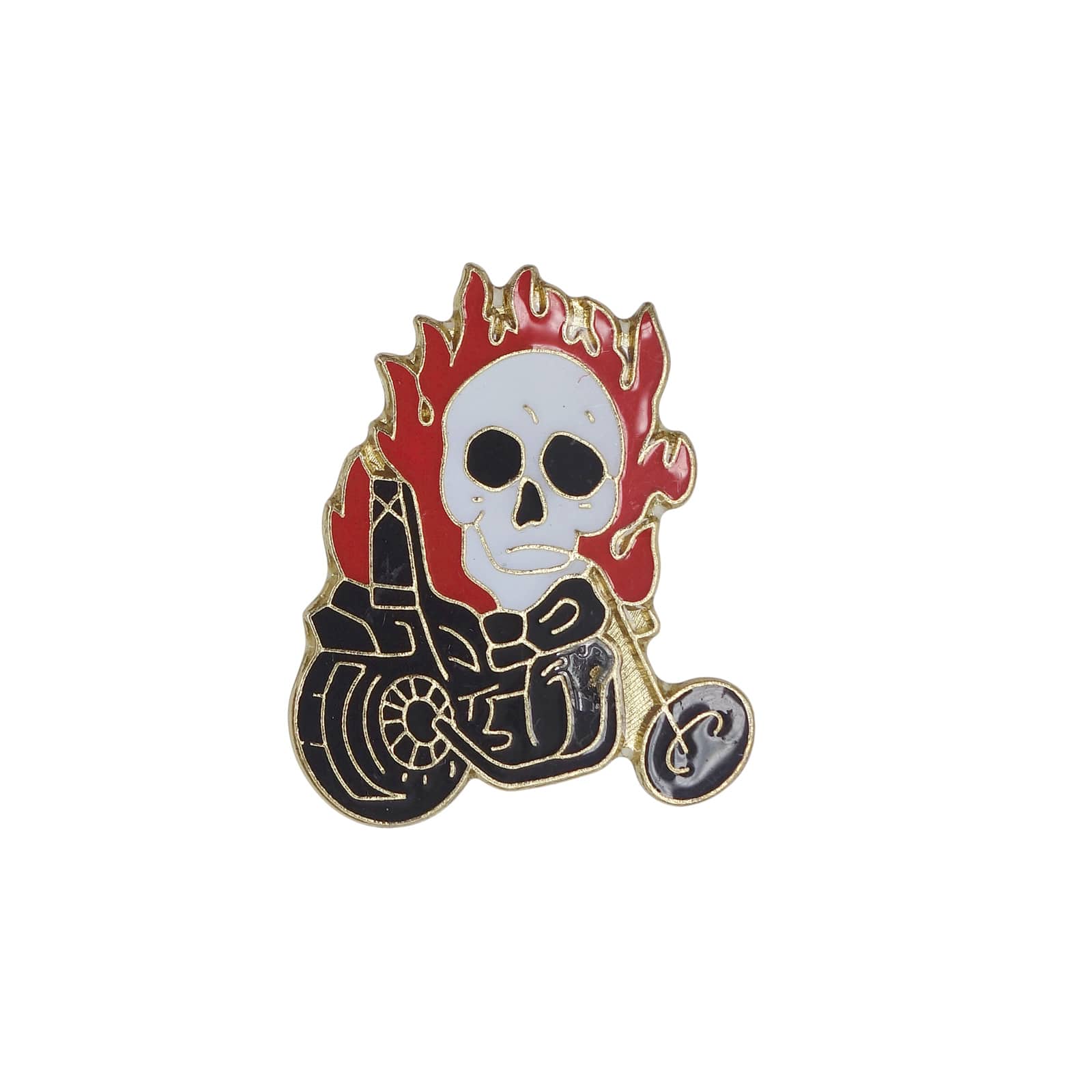 ファイヤースカル バイカー ピンズ