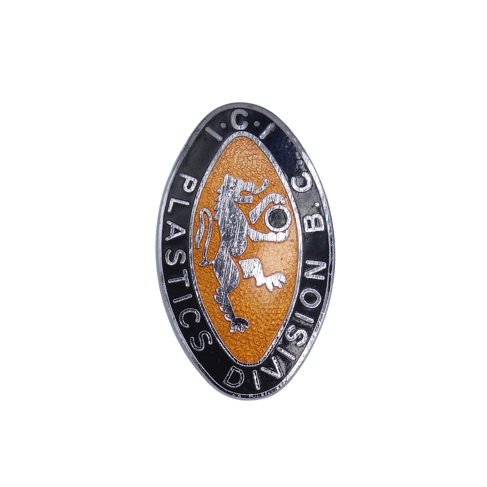 I.C.I. PLASTICS DIVISION B.C. ピンバッジ 英国 ローンボウルズクラブ