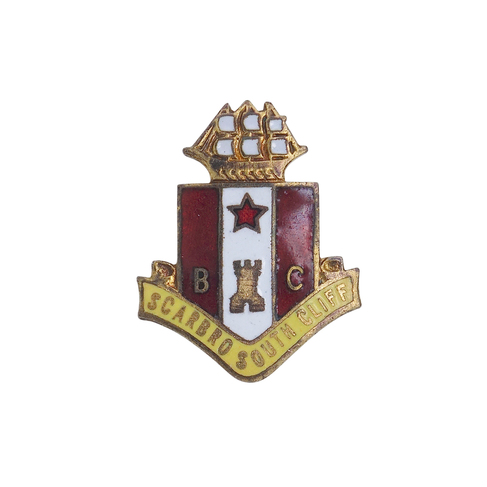 SOUTH CLIFF BOWLING CLUB ピンバッジ バッチ 英国 ローンボウルズクラブ