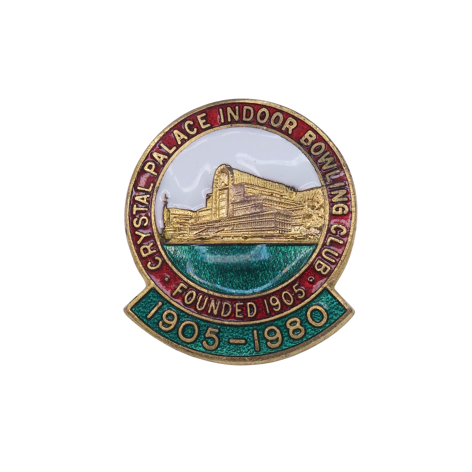 CRYSTAL PALACE INDOOR BOWLING CLUB ピンバッジ 英国ローンボウルズ
