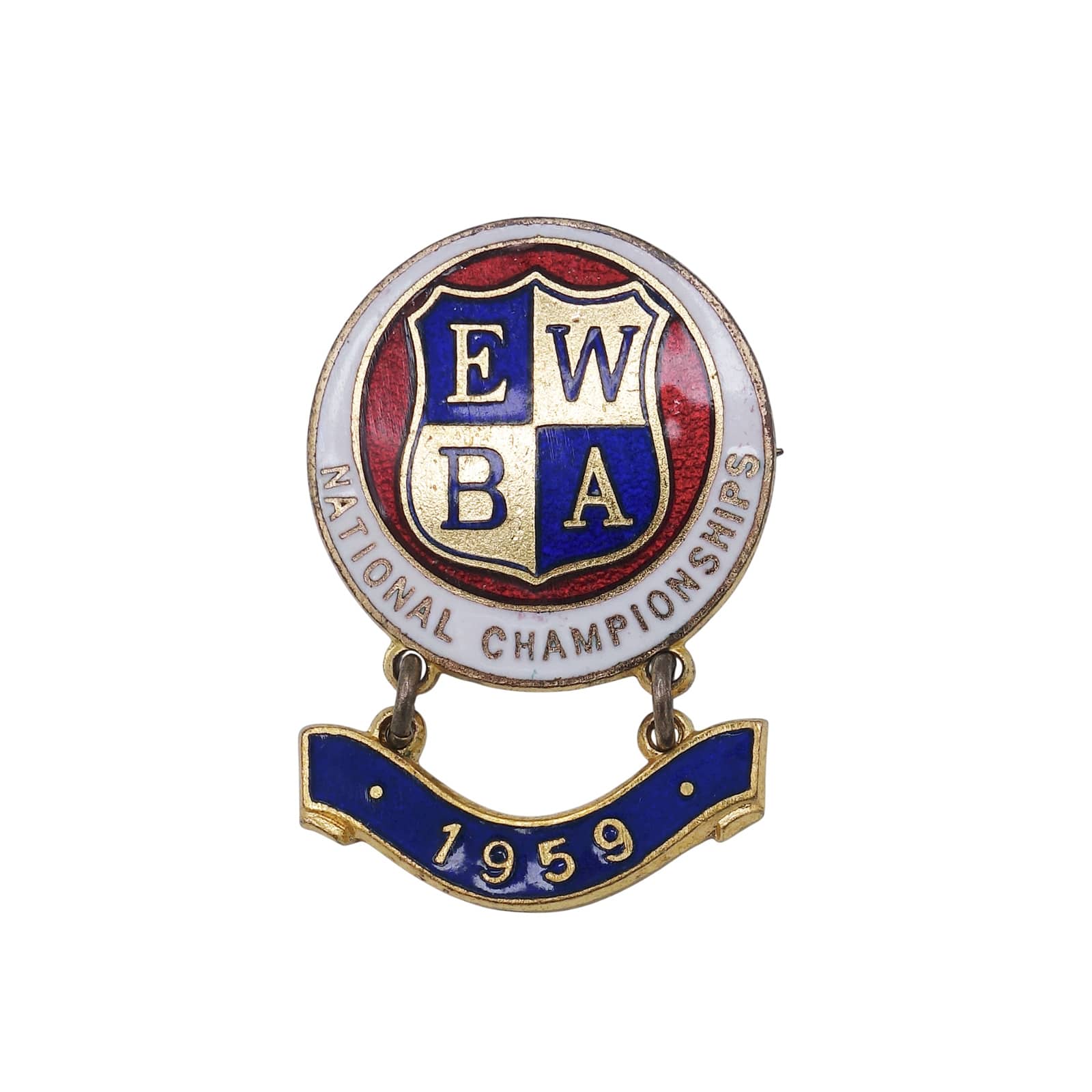 E.W.B.A. イングランド女子ボウリング協会 ピンバッジ ブローチ 英国 ローンボウルズ