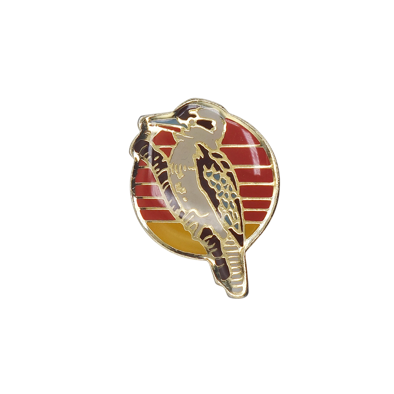 ヤマセミ 鳥 ピンバッジ ブローチ