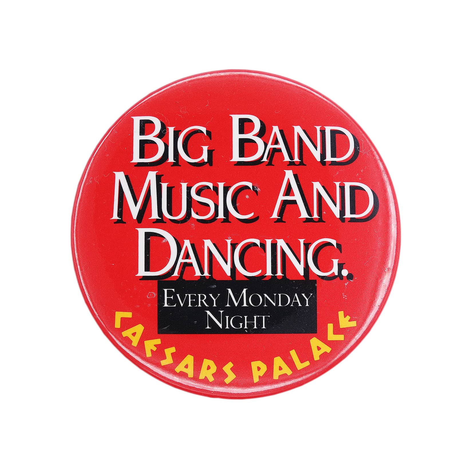 BIG BAND MUSIC AND DANCING 缶バッジ CAESARS PALACE