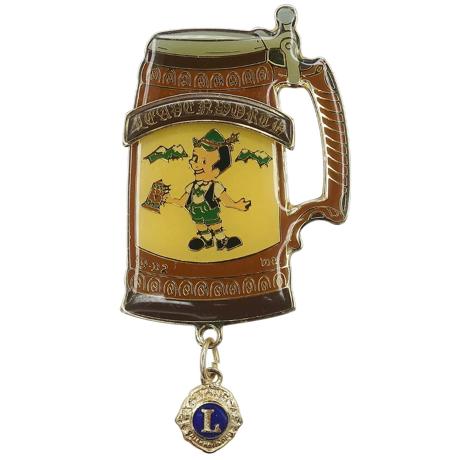 Lions Clubs ライオンズクラブ ビールジョッキ型 ピンズ チロル