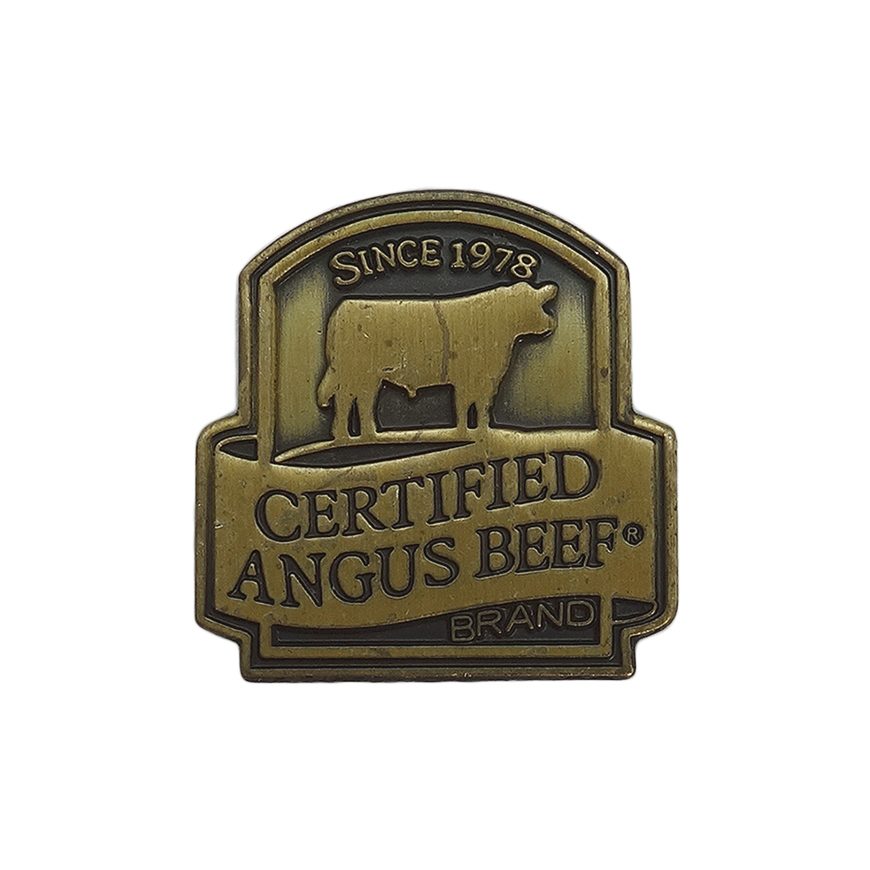 CERTIFIED ANGUS BEEF ピンズ 牛肉 留め具付き