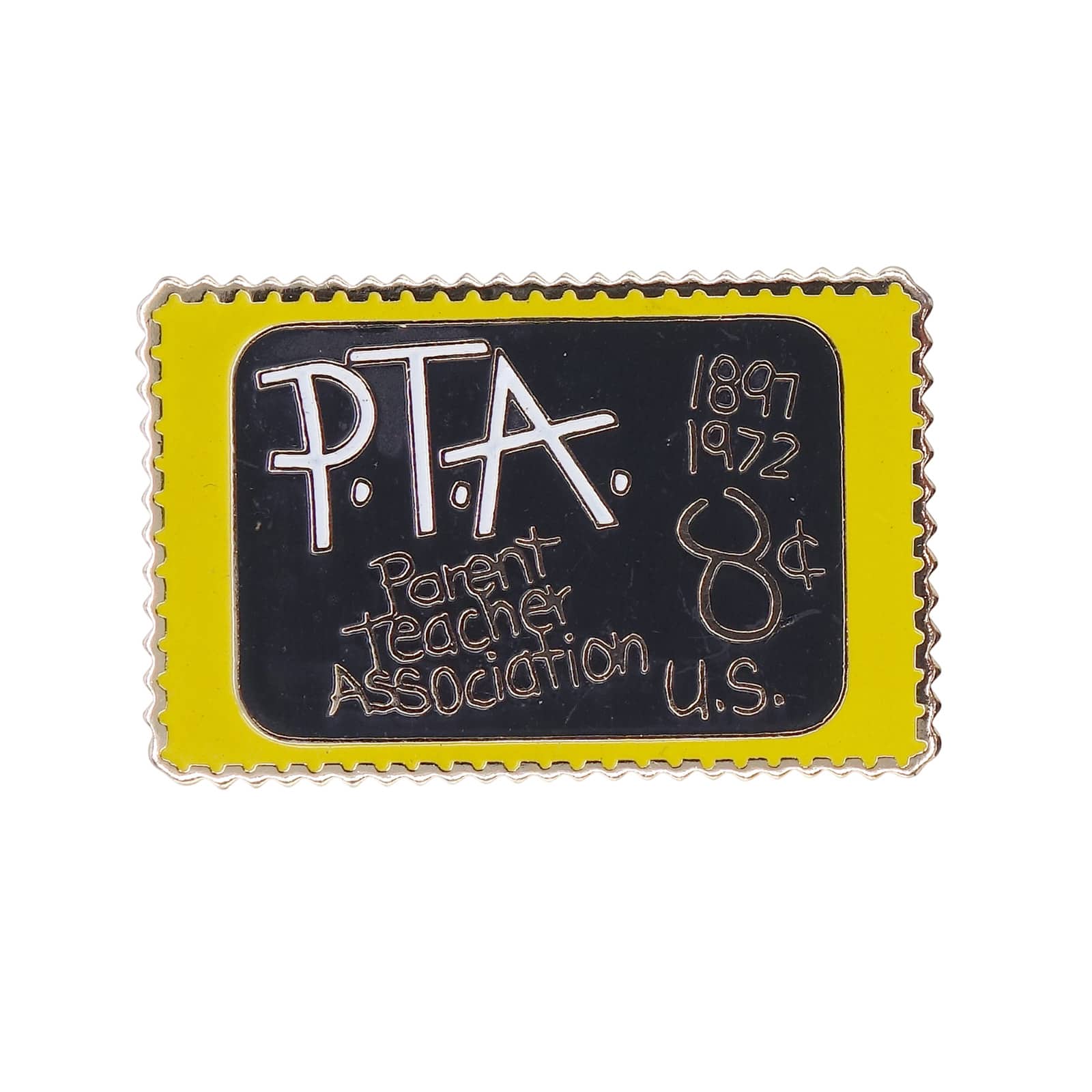 PTA 保護者教師協会 創立75周年記念 USA 8c 切手型 ピンズ
