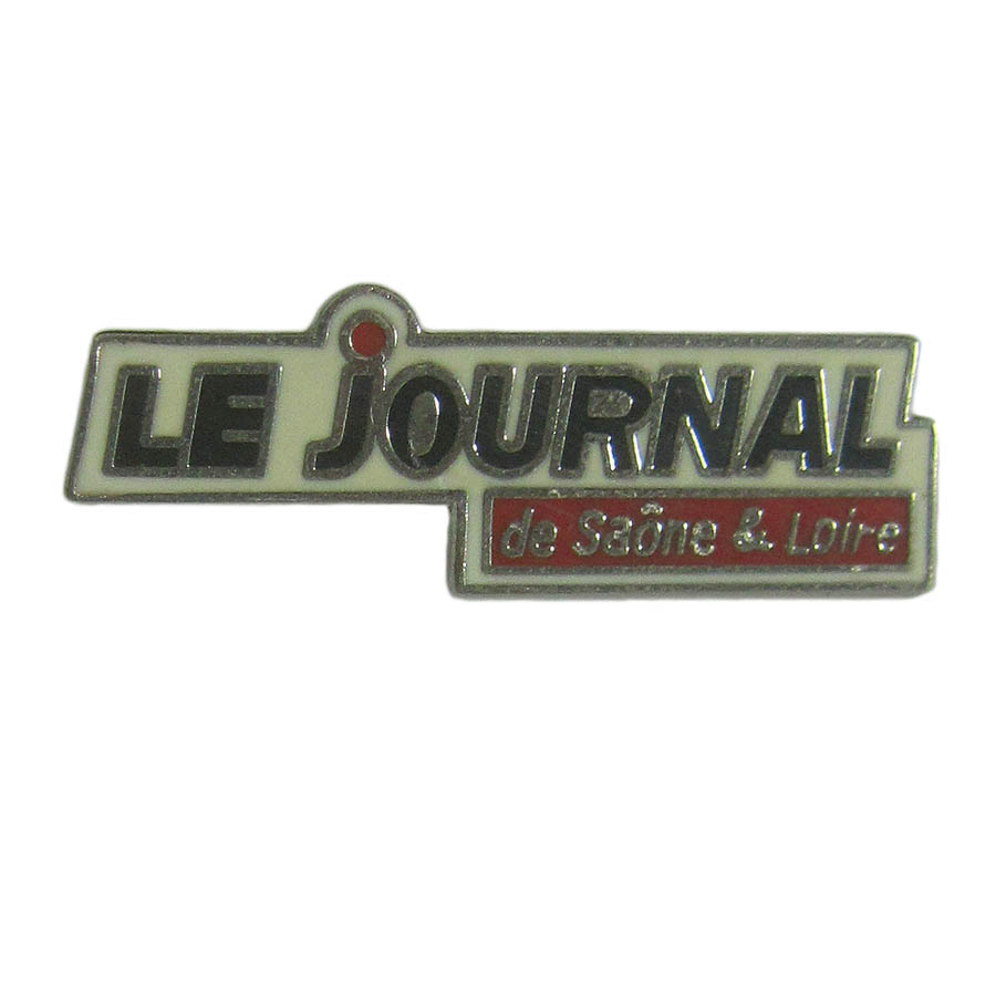 ピンズ LE JOURNAL de saone loire フランス 留め具付き ピンバッジ