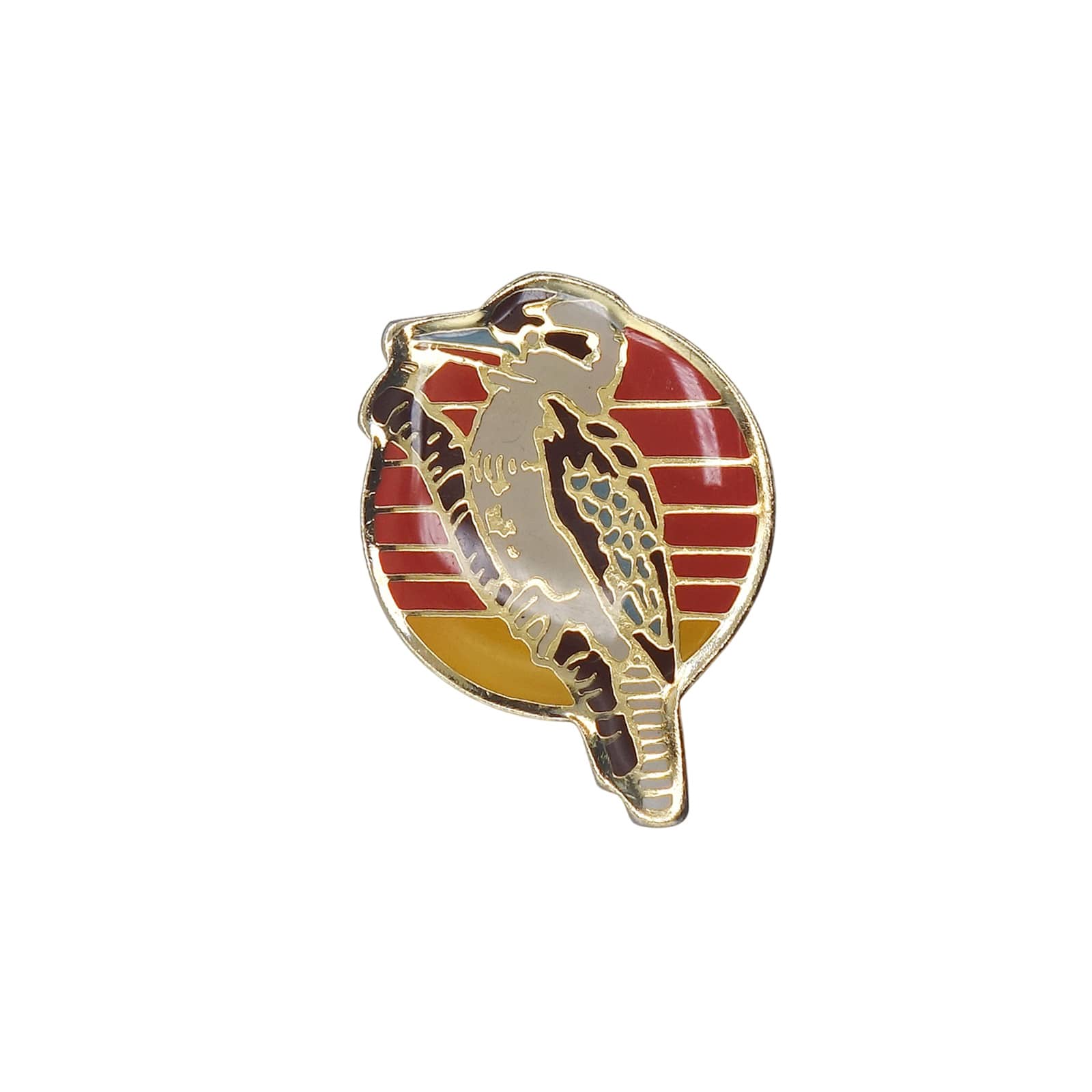 ヤマセミ 鳥 ピンバッジ ブローチ