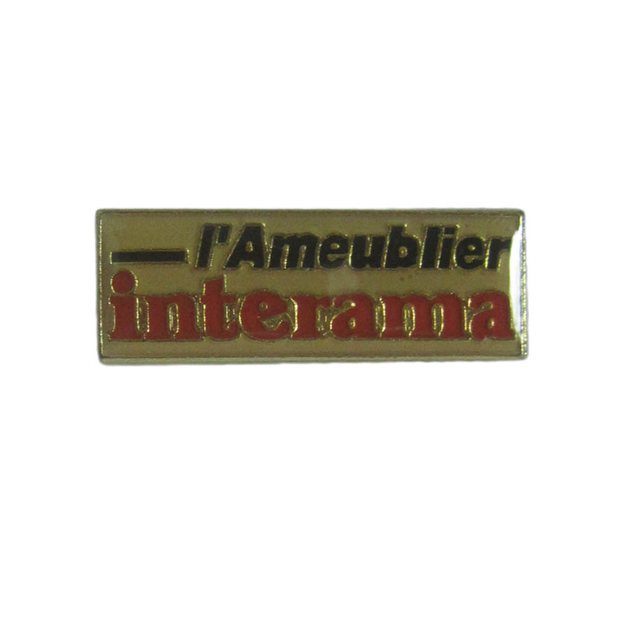 ピンズ interama フランス 留め具付き レトロ　