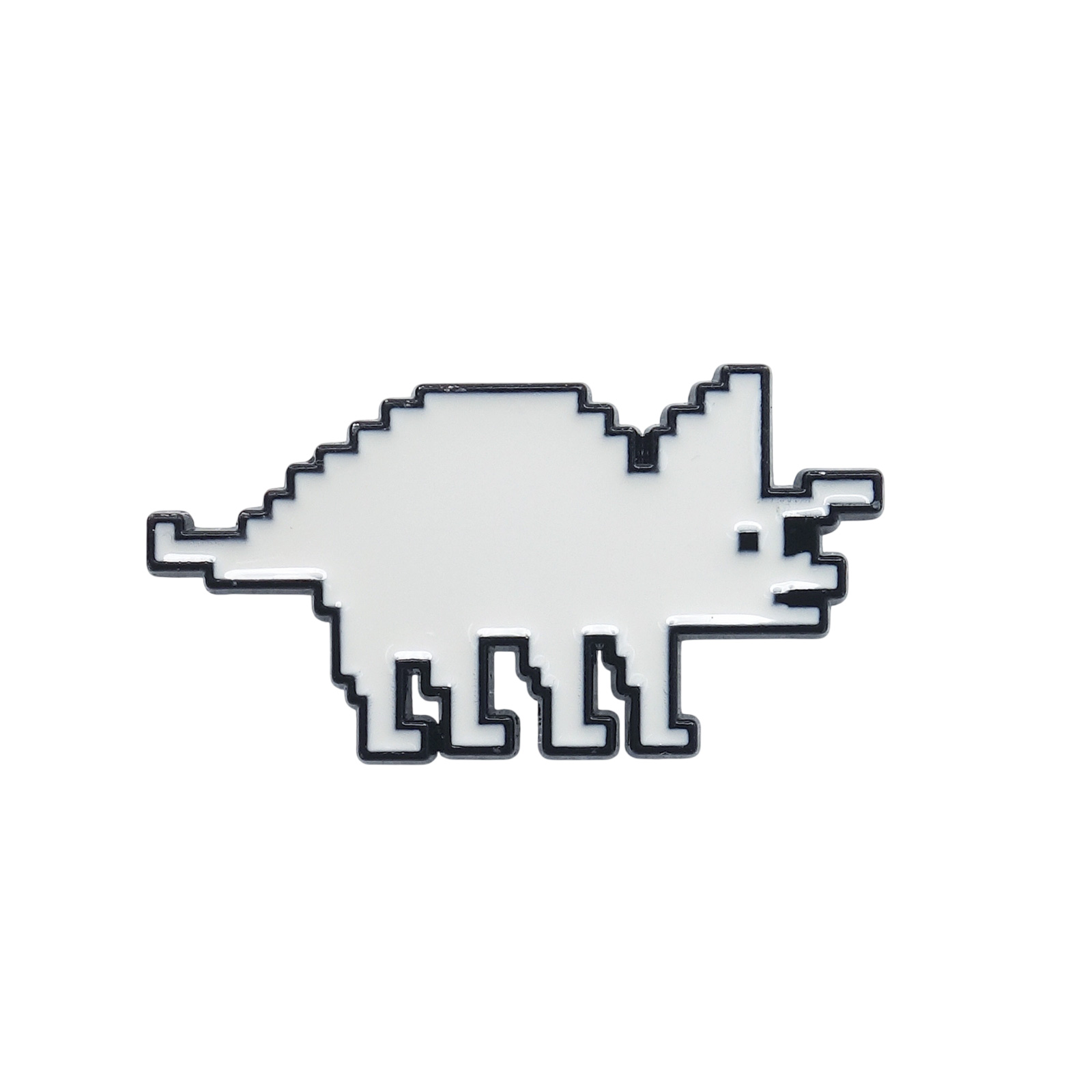 ドット絵風 トリケラトプス ピンズ 恐竜