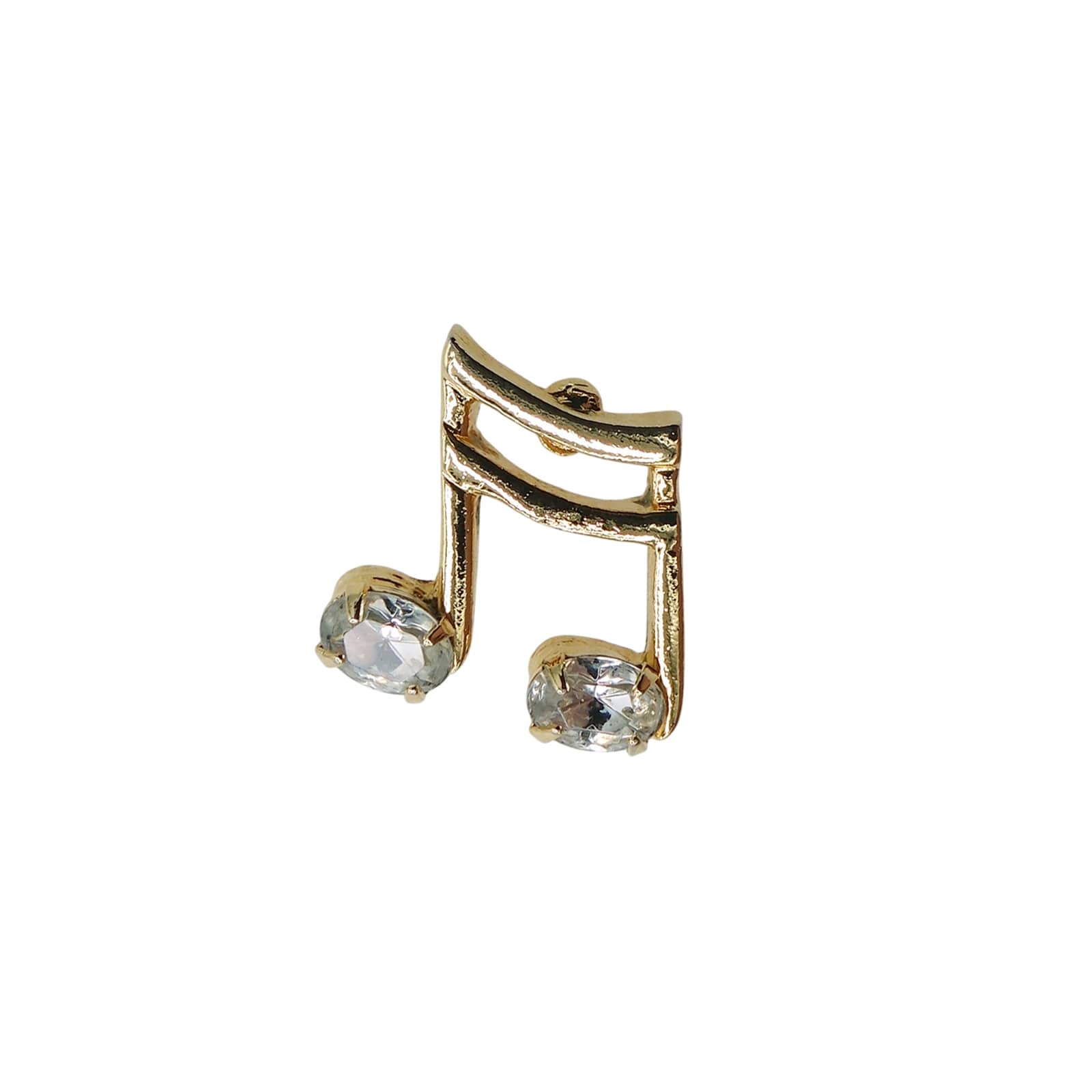 音符 ピンズ ラインストーン装飾