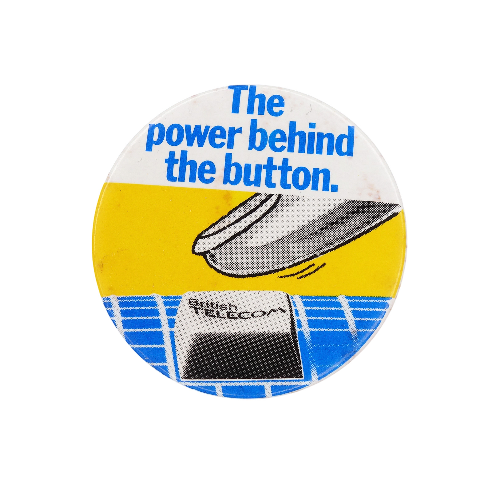 British Telecom 缶バッジ The power behind the button