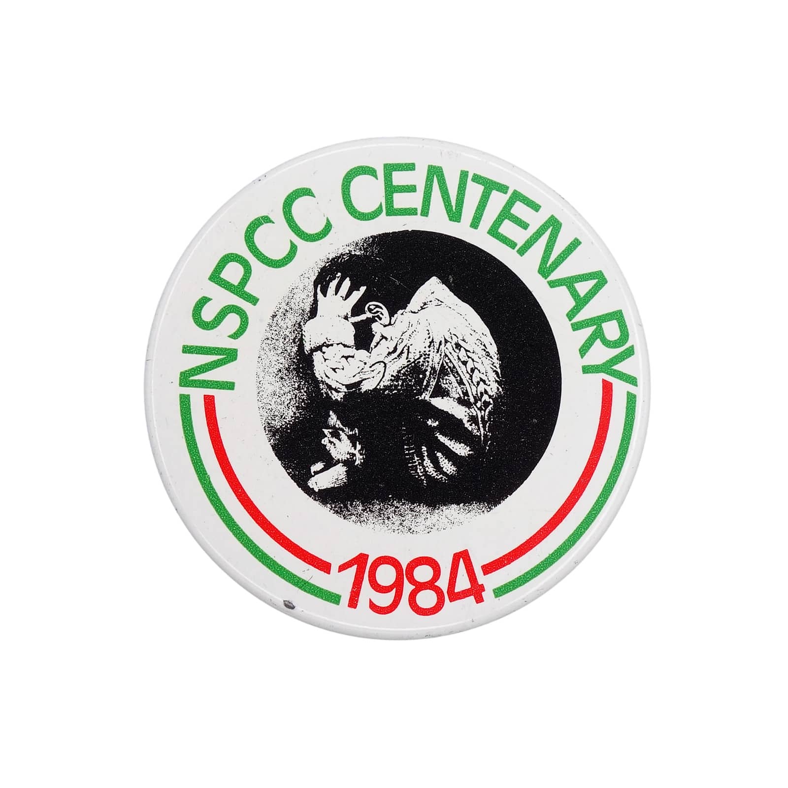 NSPCC CENTENARY 1984 缶バッジ バッチ 全英児童虐待防止協会