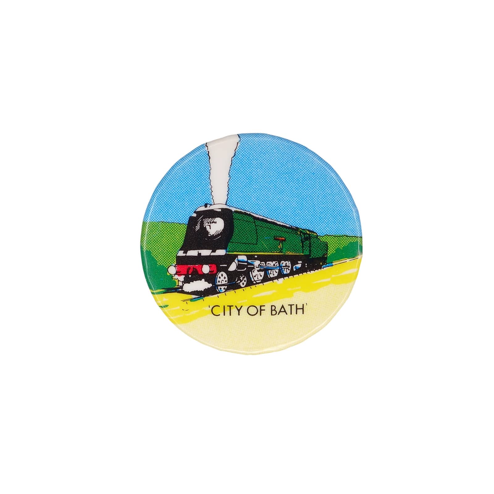 CITY OF BATH バース 缶バッジ バッチ 蒸気機関車