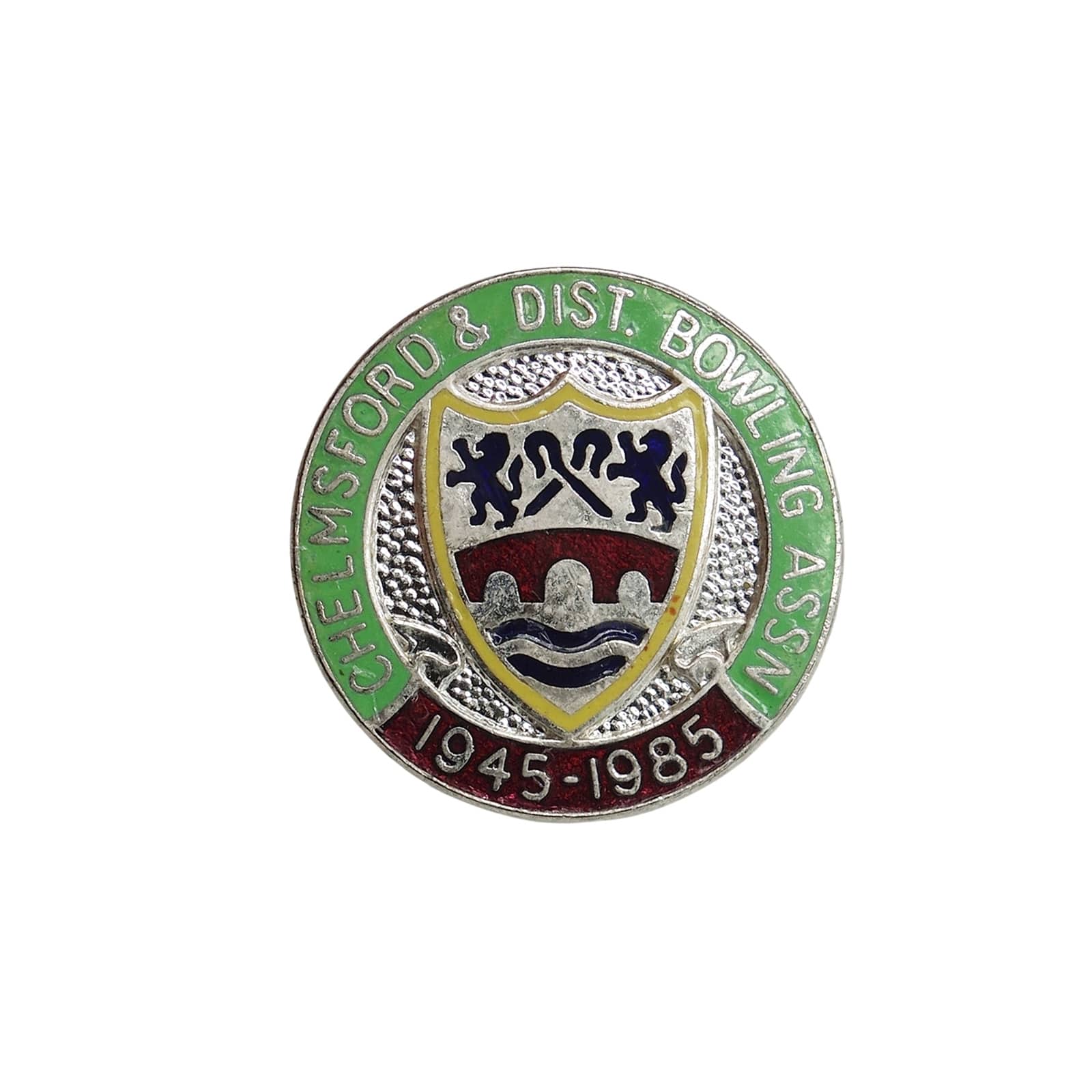 CHELMSFORD & DIST. BOWLING ASSN ピンバッジ 英国 ローンボウルズ協会