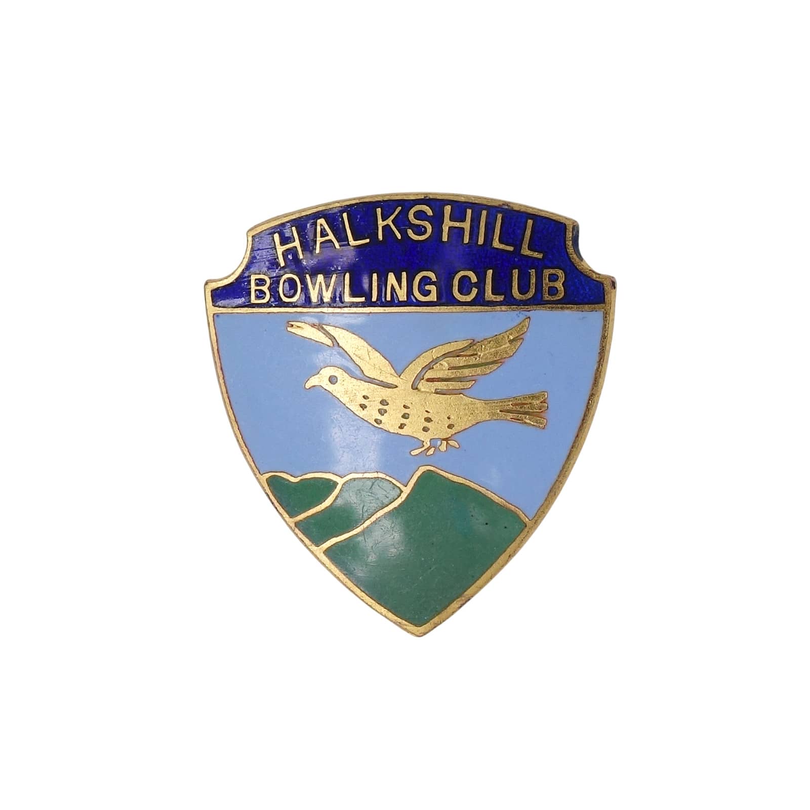 HALKSHILL BOWLING CLUB ピンバッジ バッチ 英国 ローンボウルズクラブ
