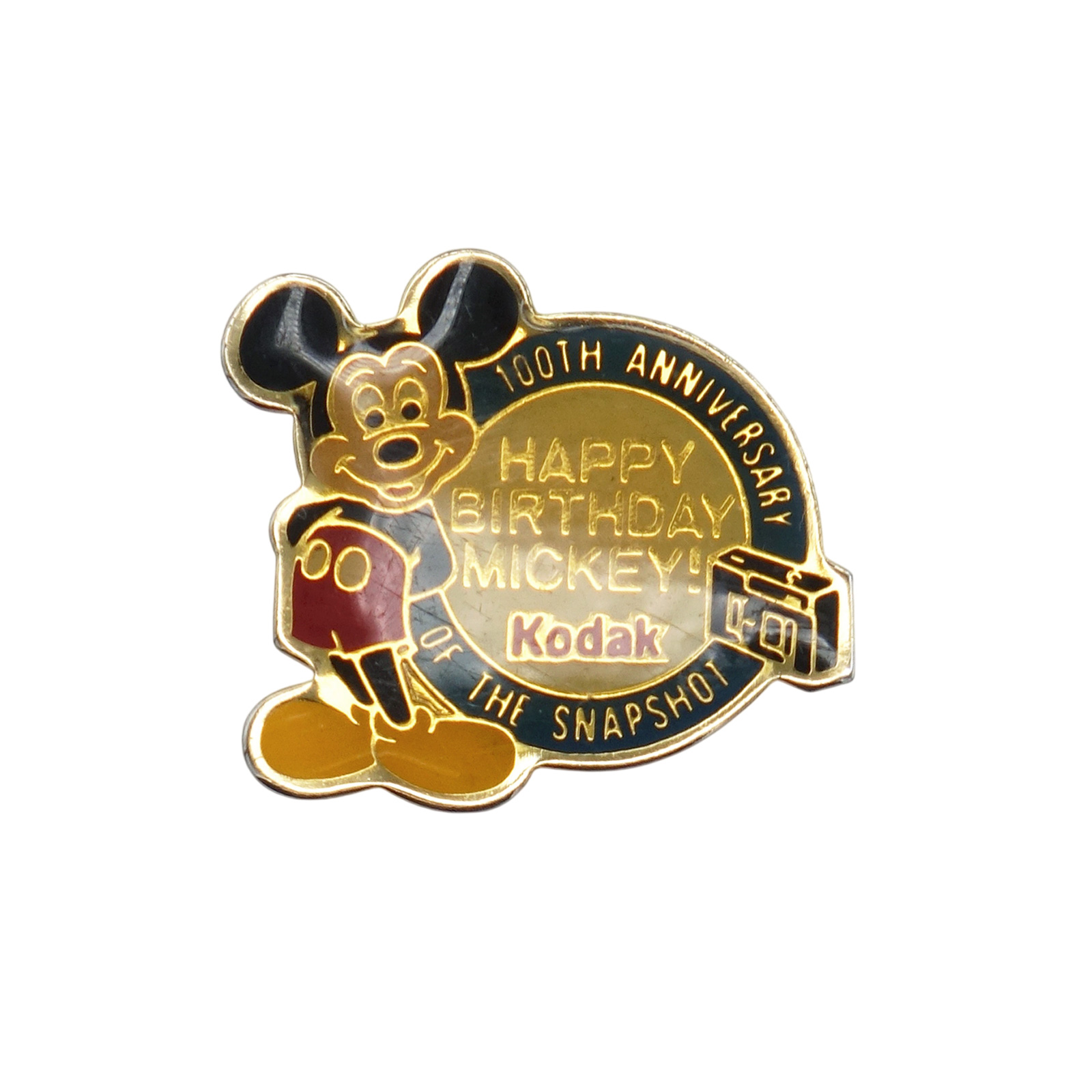 Disney ミッキーマウス HAPPY BIRTHDAY MICKEY! ピンバッジ Kodak