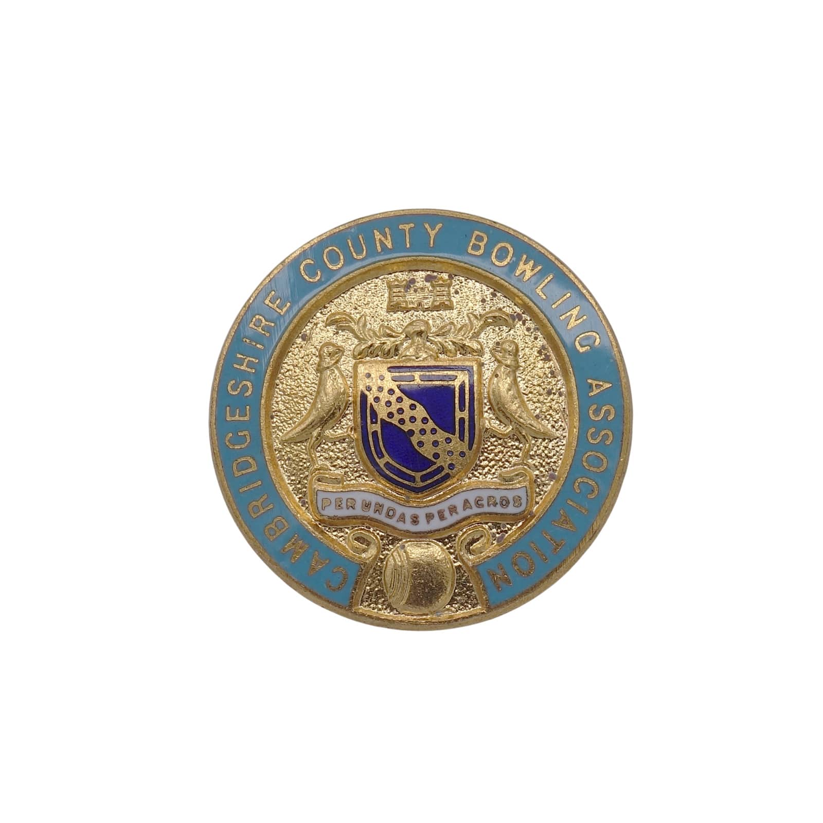 CAMBRIDGESHIRE COUNTY BOWLING ASSOC. ピンバッジ ローンボウルズ