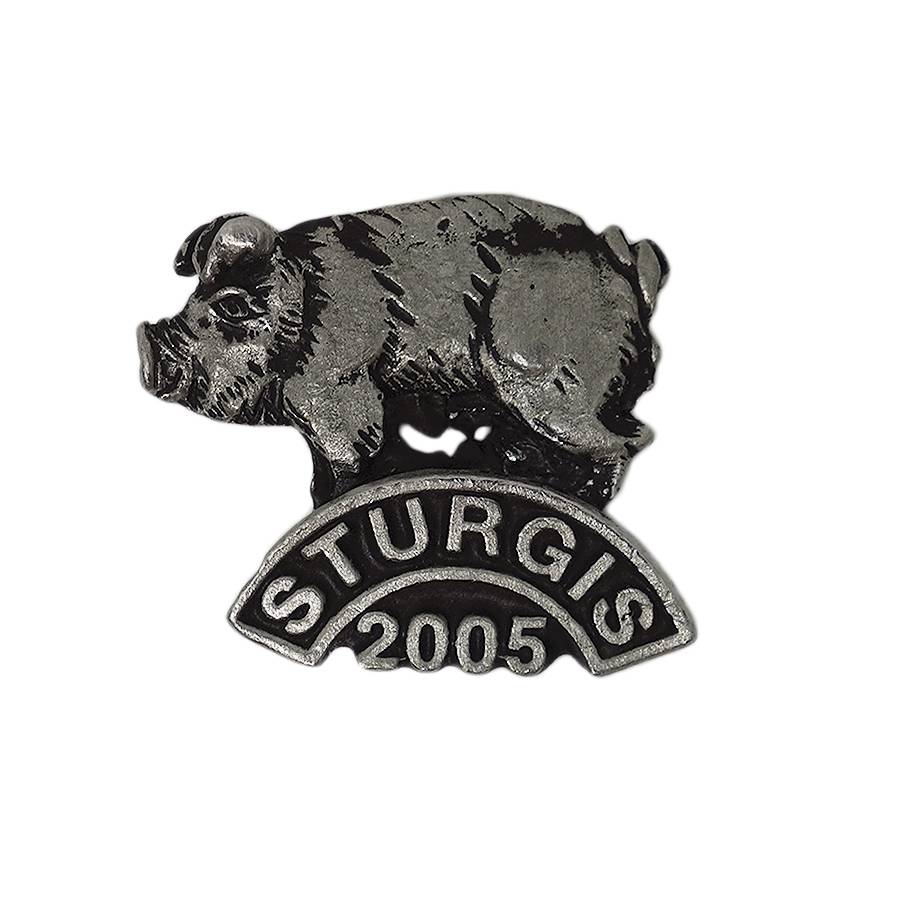 STURGIS 2005 バイカー ピンズ 豚 スタージス 留め具付き