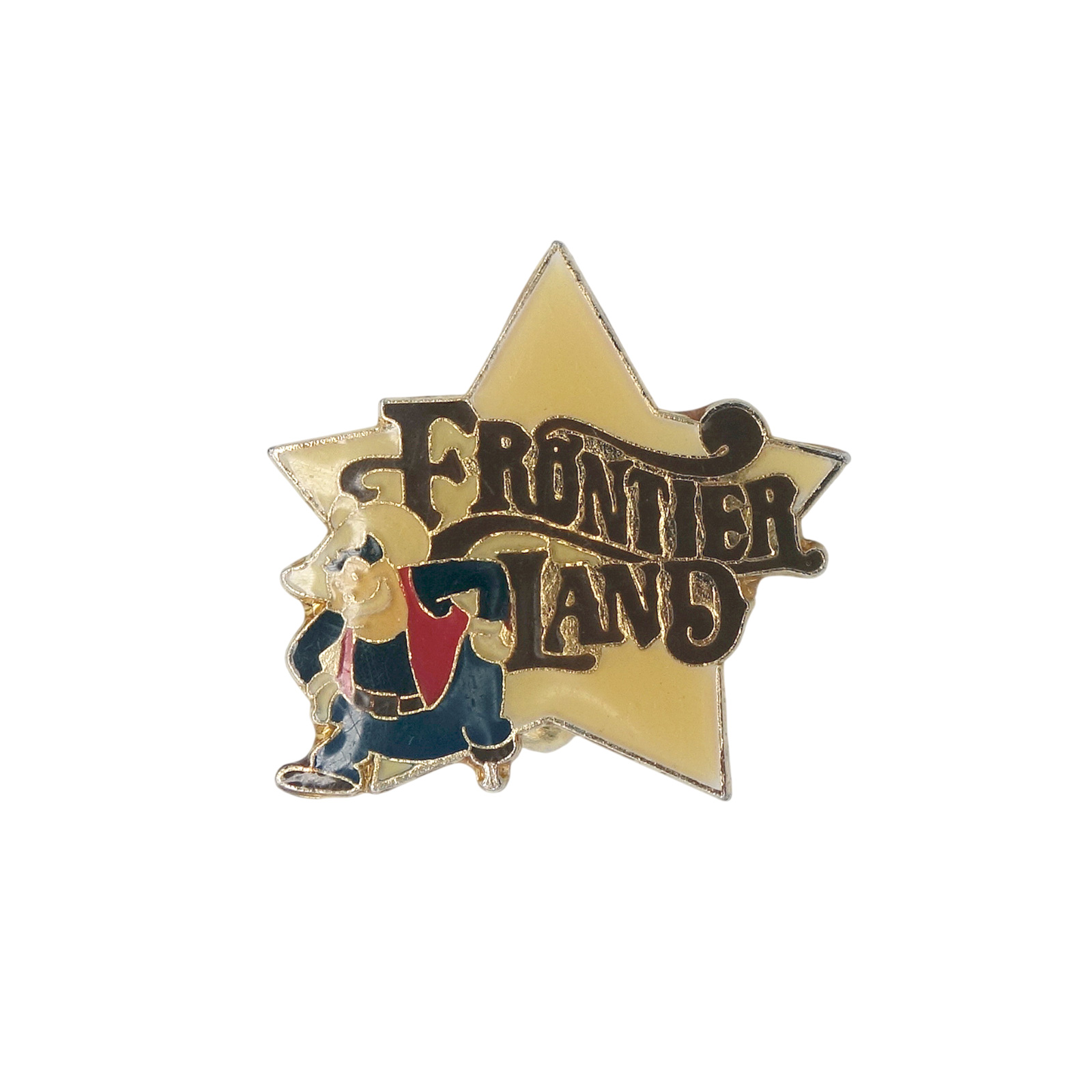 Disney ピート FRONTIER LAND ピンバッジ ブローチ ディズニー ビンテージ