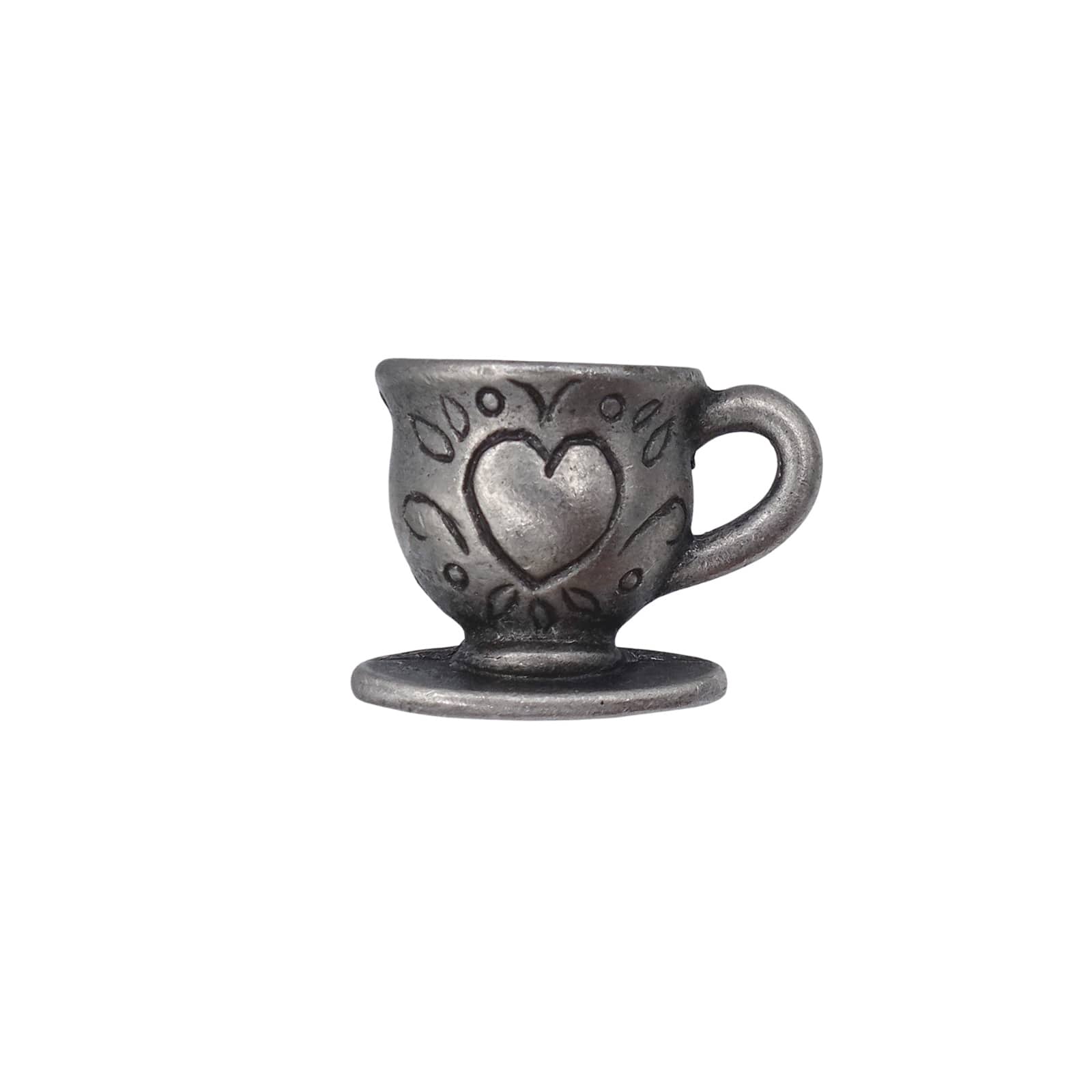 ハート柄 コーヒーカップ ピューター ピンズ