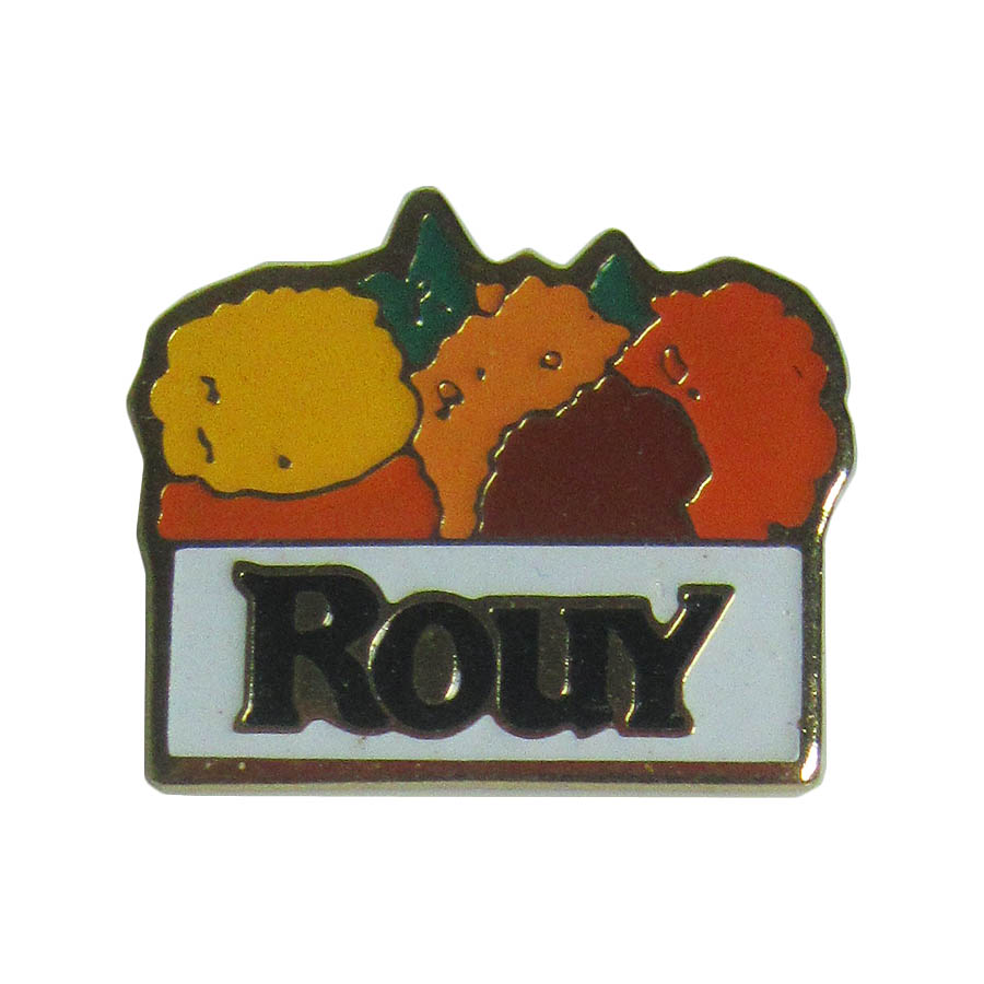 ピンズ ROUY チーズ 留め具付き フランス レトロ ピンバッジ