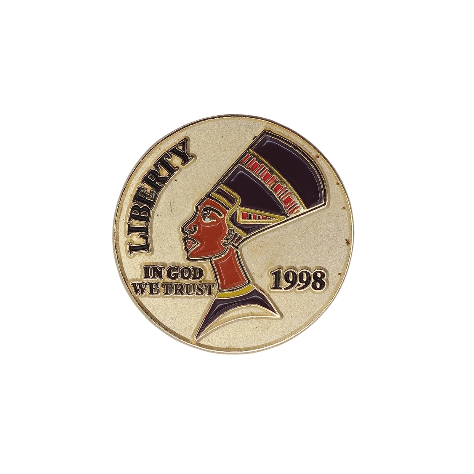 LIBERTY IN GOD WE TRUST ピンズ 古代エジプト ネフェルティティ王妃