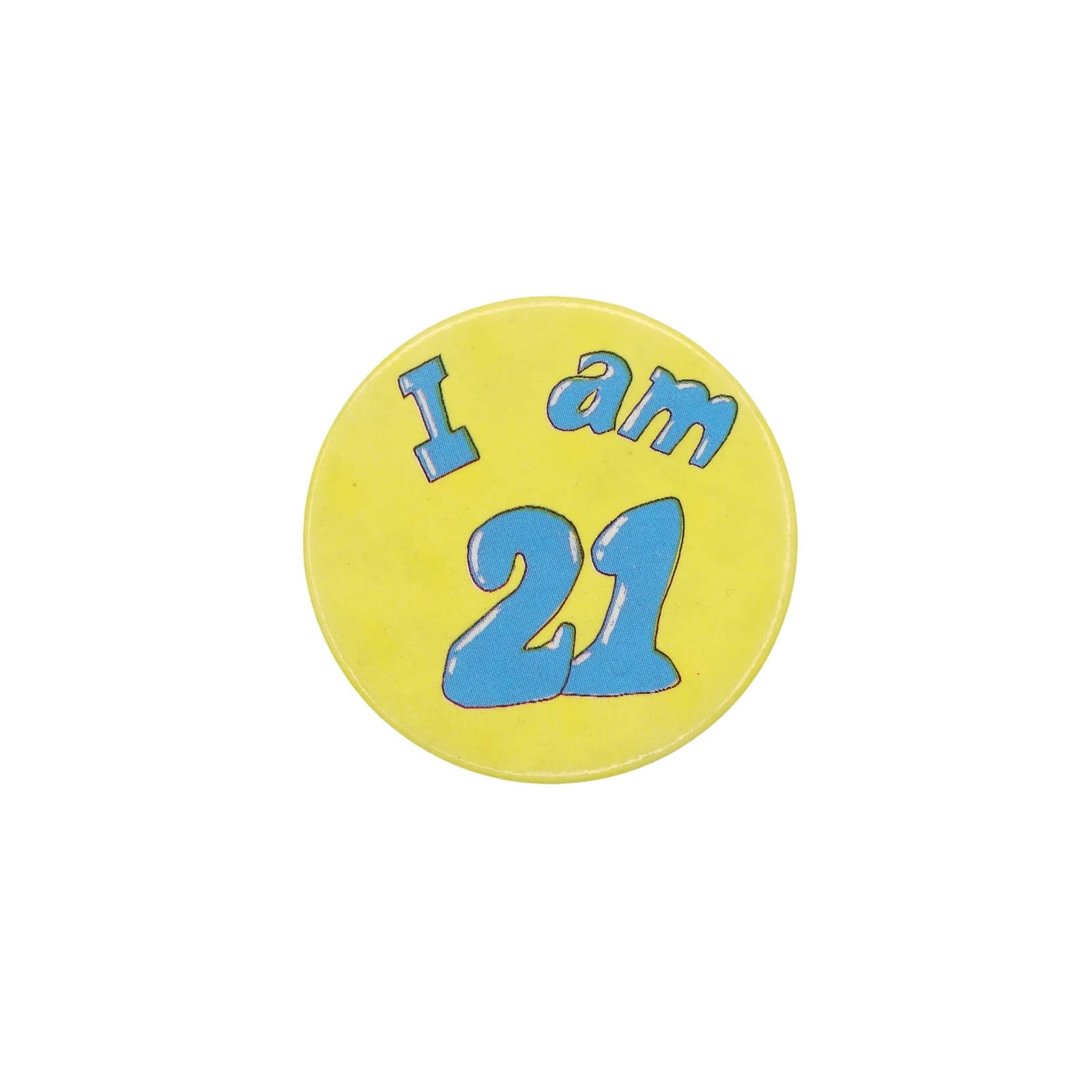 I am 21 缶バッジ バッチ 21歳 誕生日