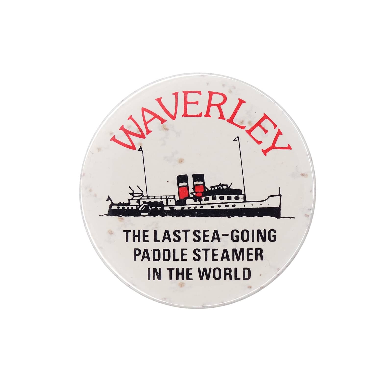 外輪船 WAVERLEY 缶バッジ バッチ